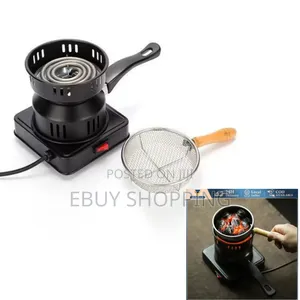 Photo - **Portable Electric Charcoal Burner – No Smoke, No Hassle**