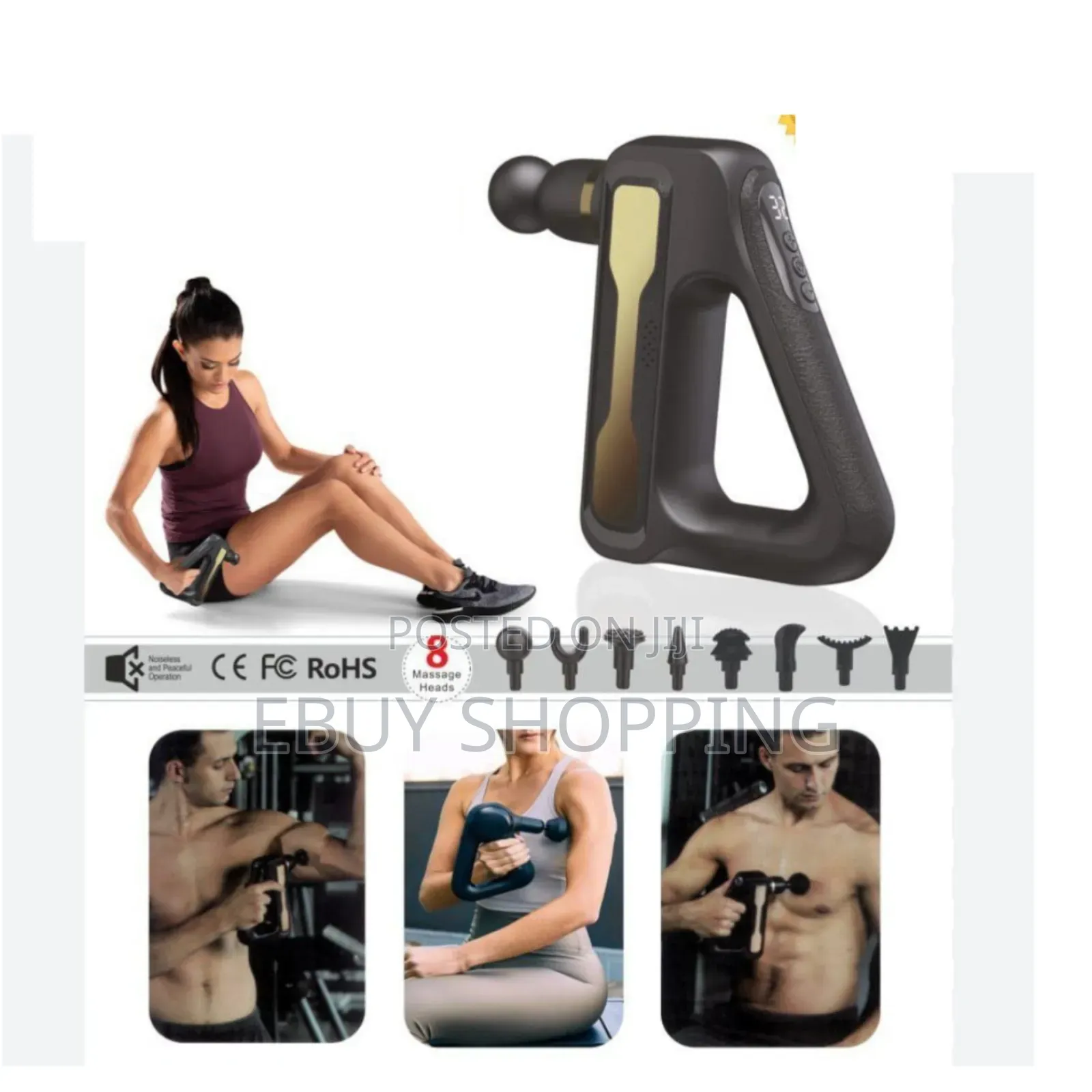 **Powerful Handheld Fascia Gun – Quiet Deep Tissue Therapy