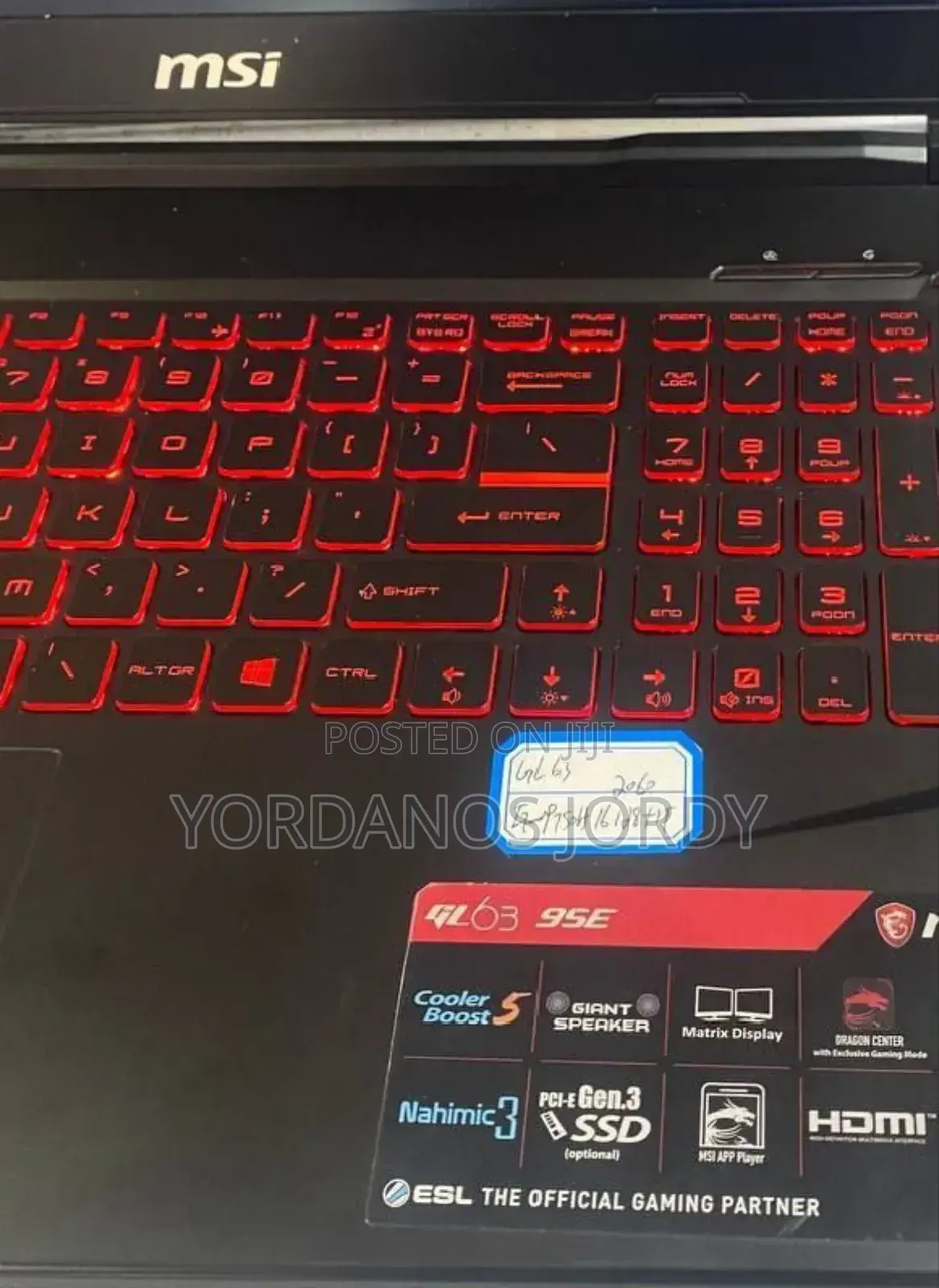 New Laptop MSI GF63 16GB Intel Core I7 SSD 512GB