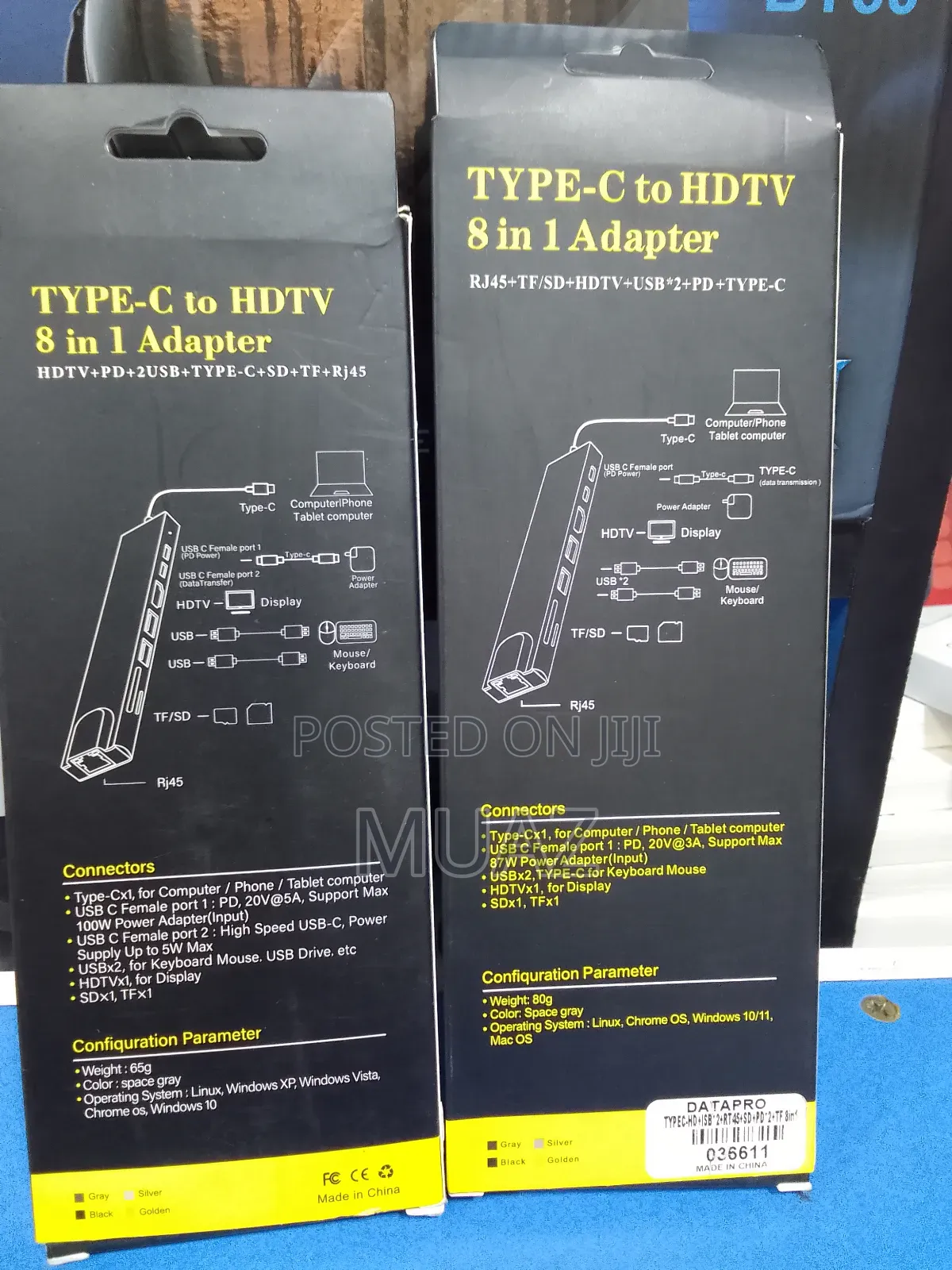 Type C to HDTV 8 in 1