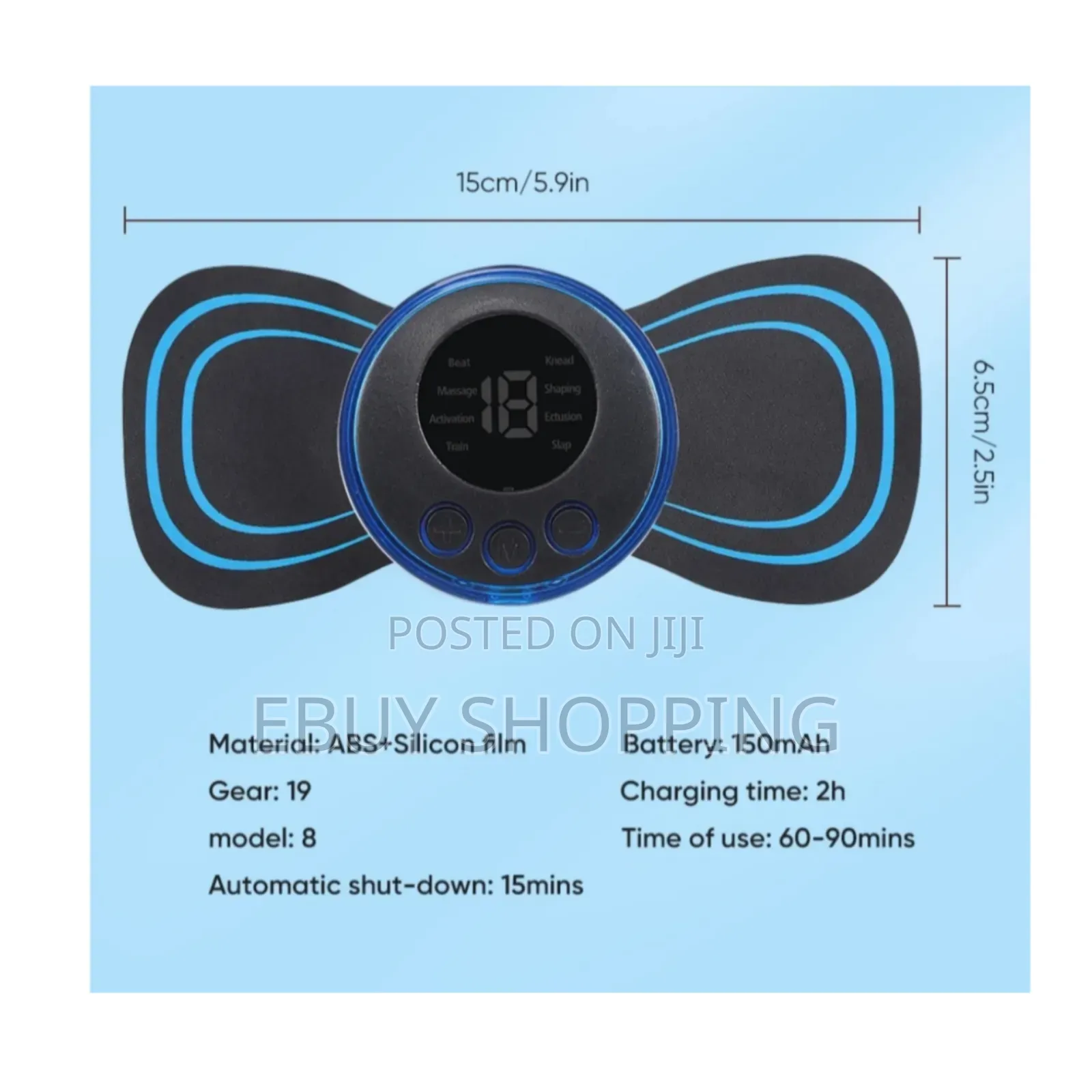 Tens/Ems Massage Patch – Burn Fat Relax Muscles!