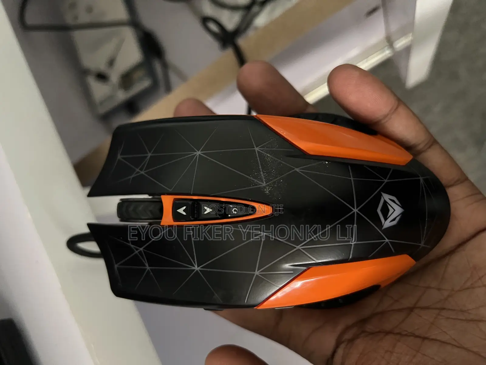 Meetion - Mt-C500 Wired Gaming Mouse Black/Orange