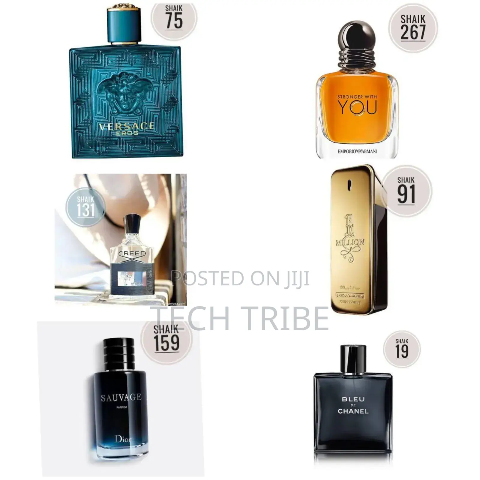 Shaikk 100ml Perfumes in a Variety of Brands and Scents