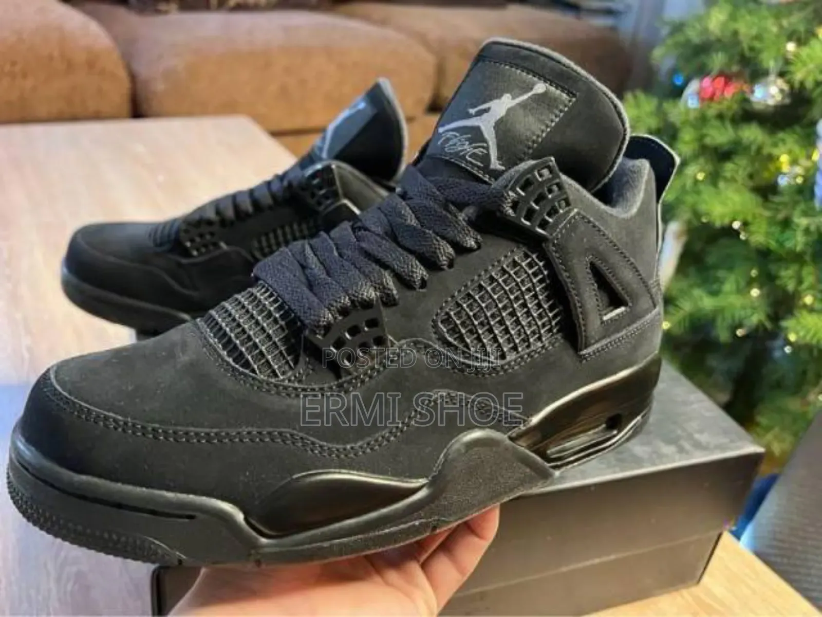 Full Black Jordan Four