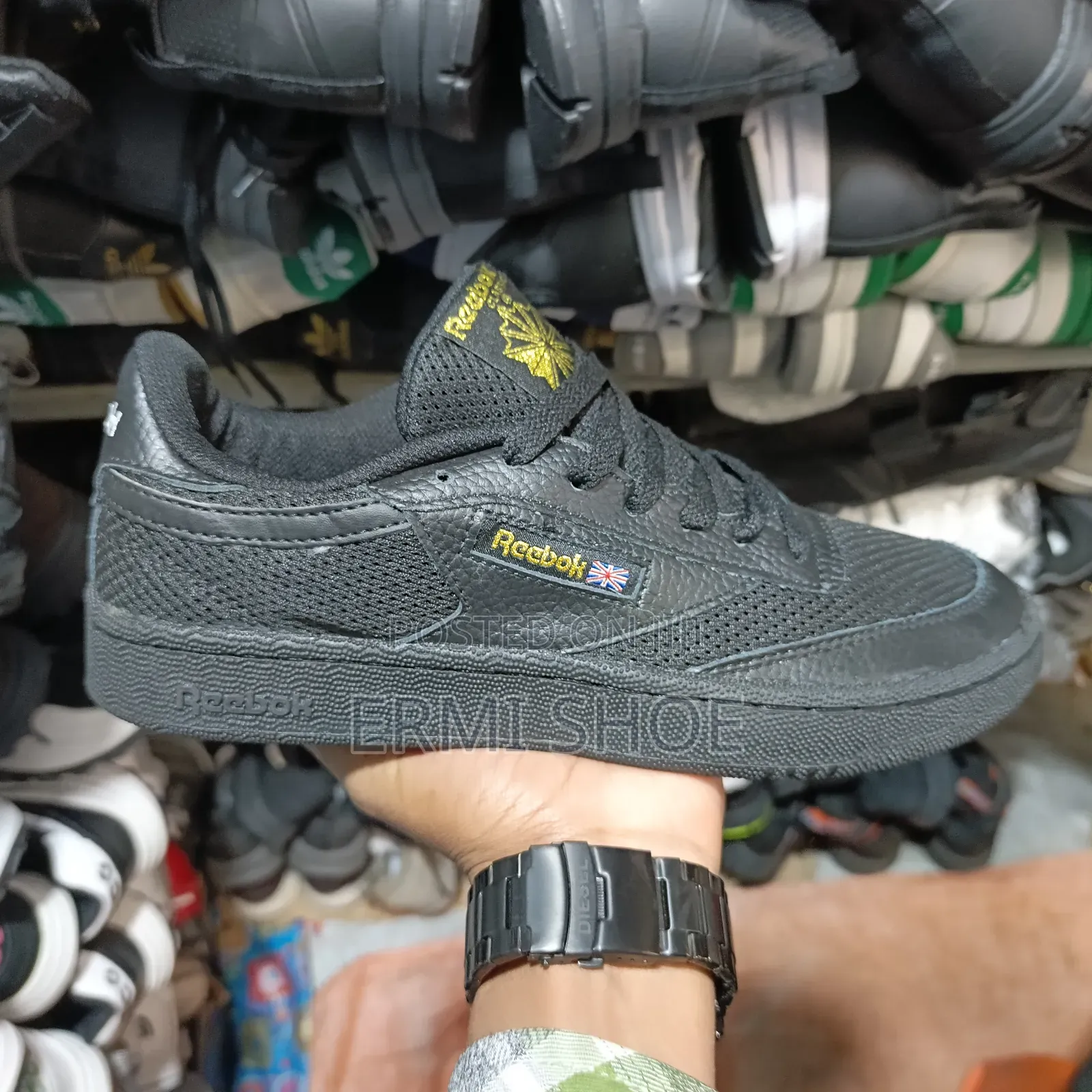 Leather Black Reebok