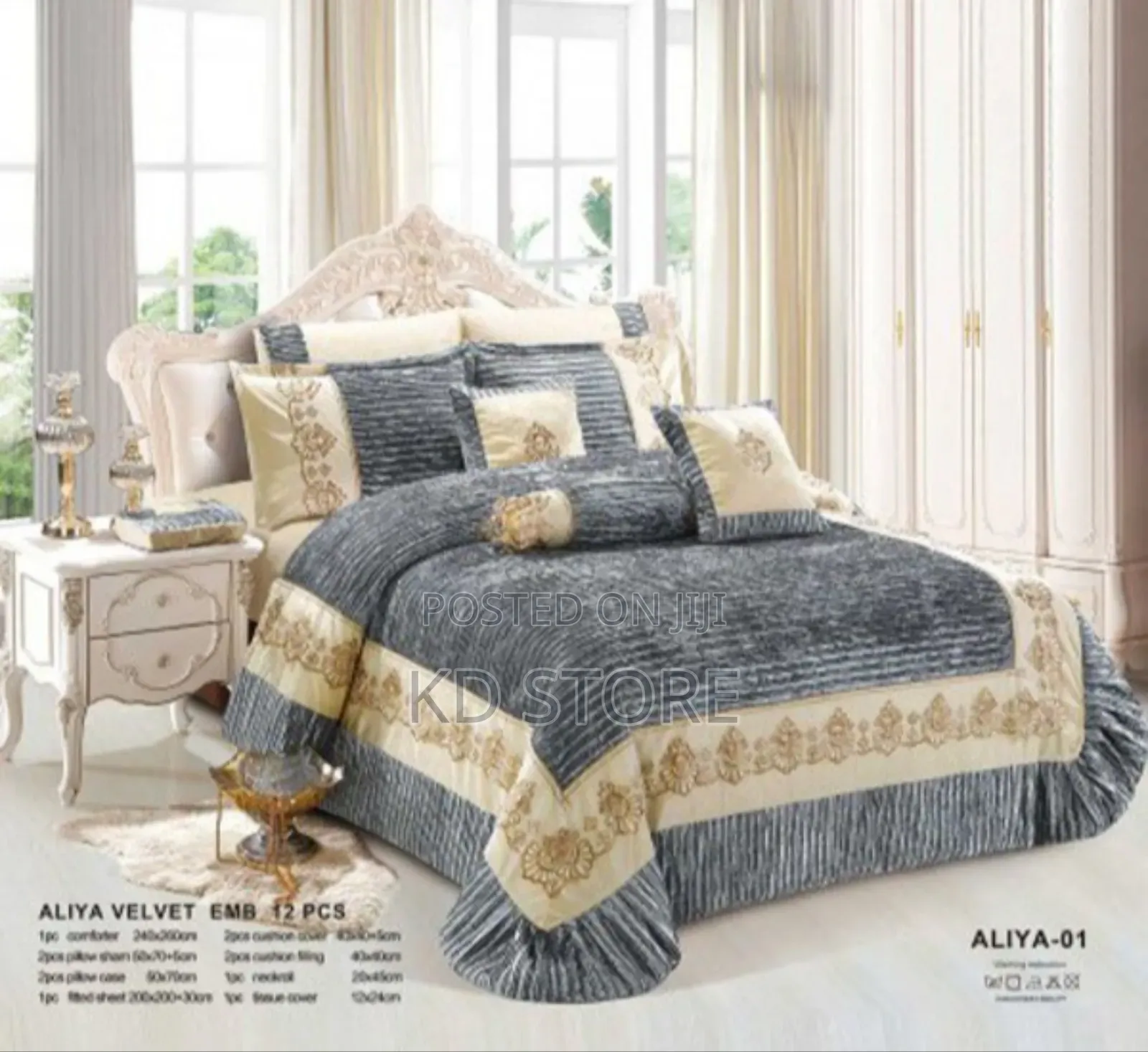 Milanobedlinen Comforter Aliya Velvet