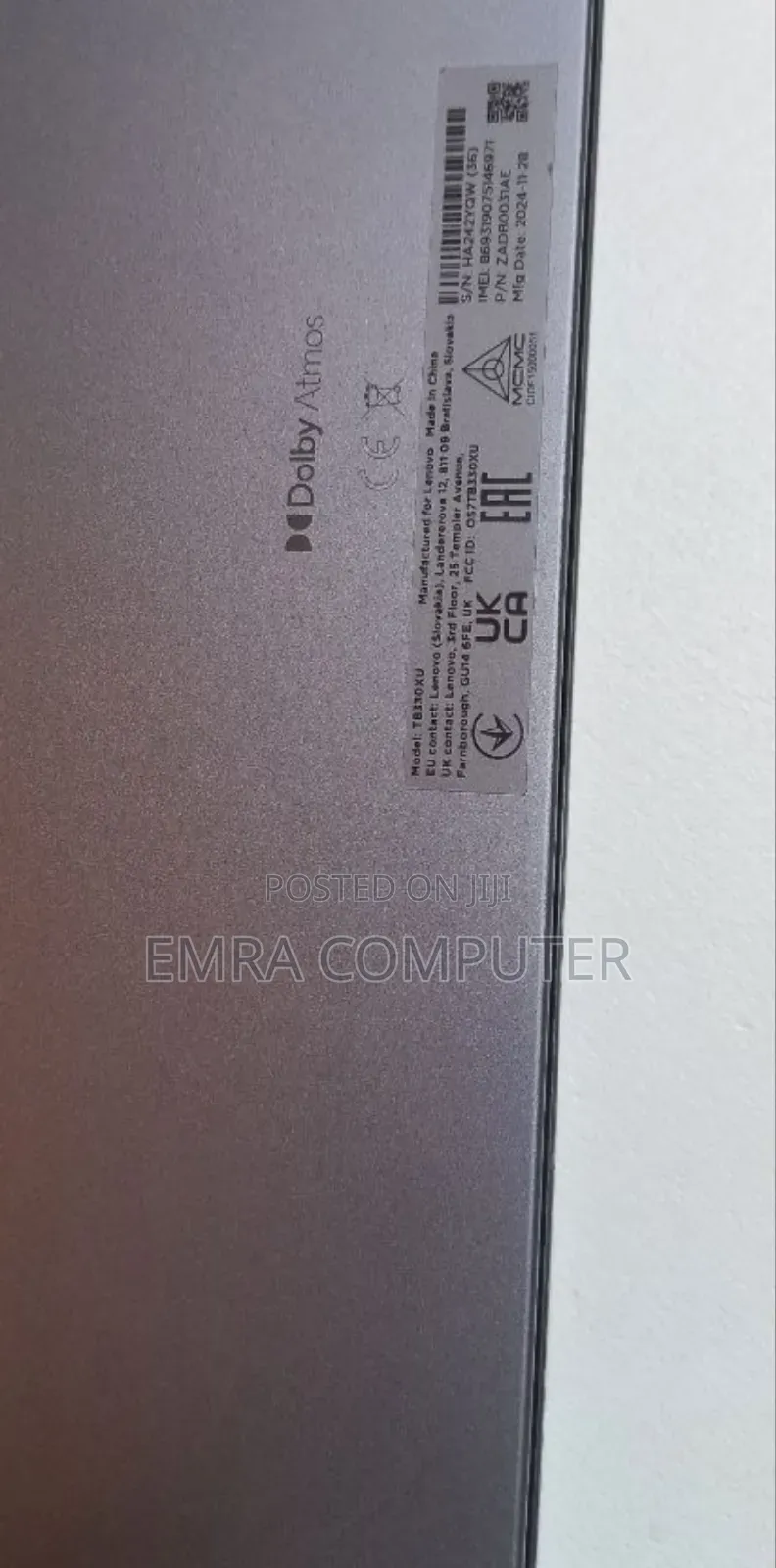 New Lenovo Tab M11 128 GB Black