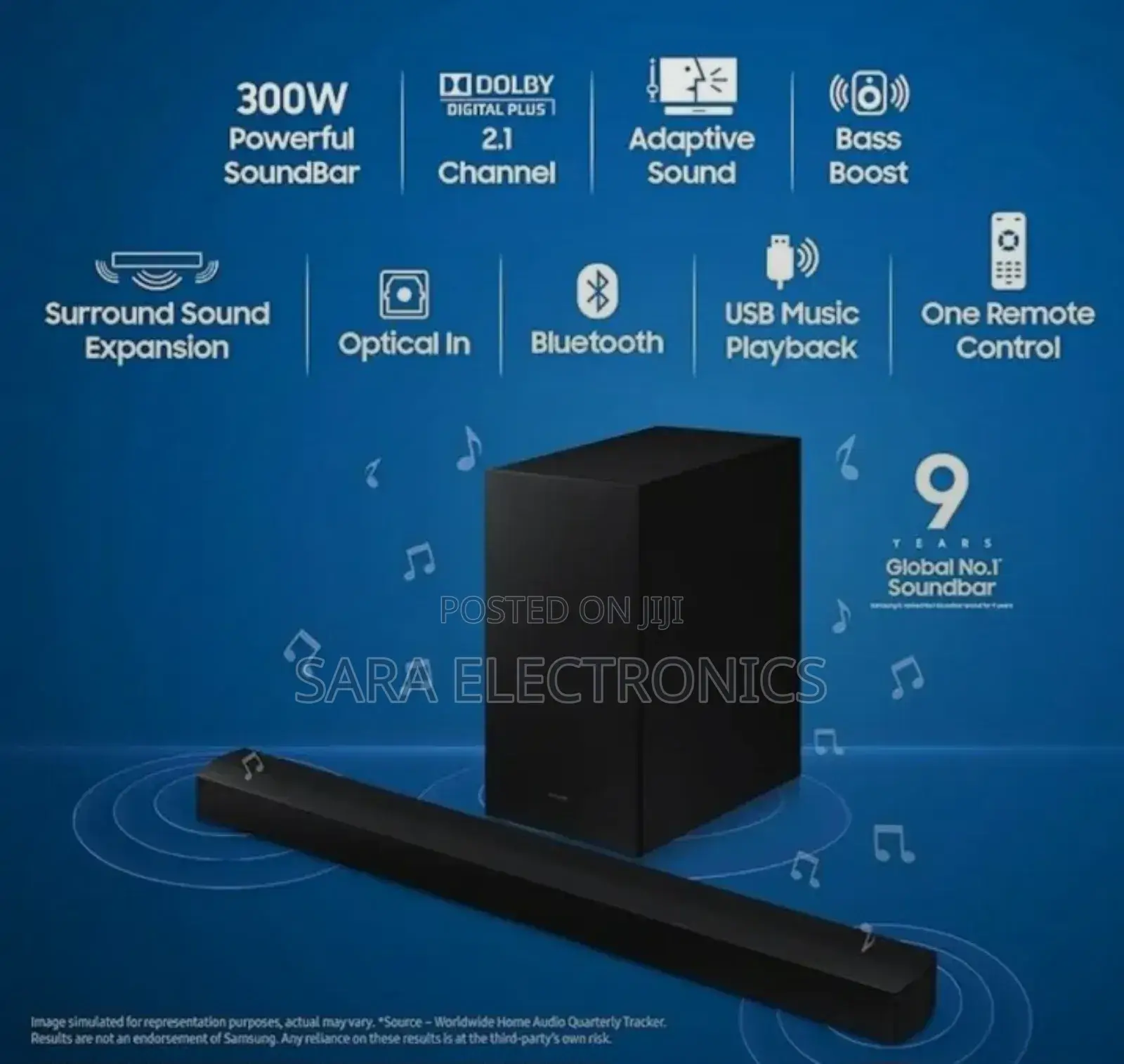 ☆Samsung Sound Bar Boom Boom C-450 Real ➜Free Delivery ➜Price 76,500