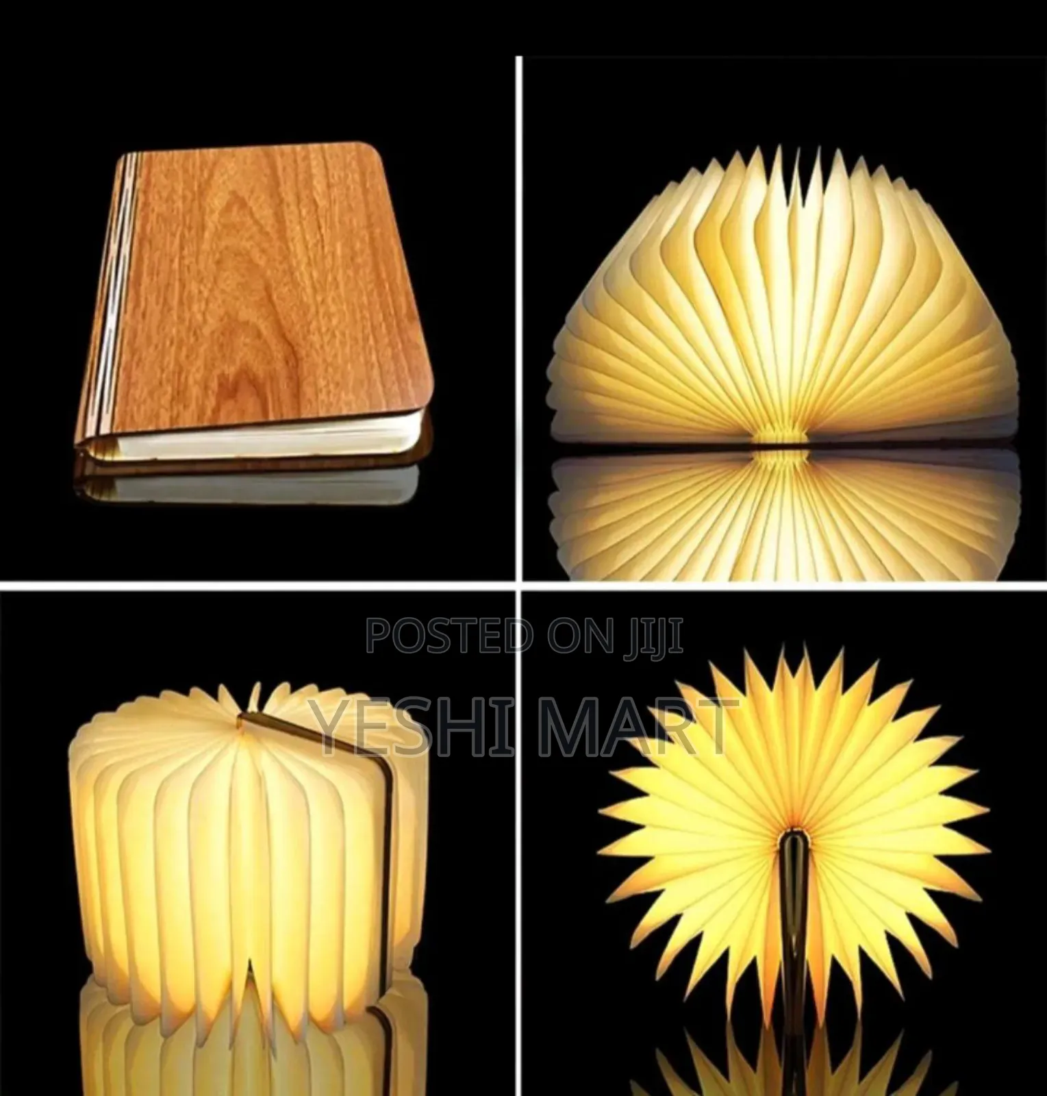 Led Wooden Luminous Book Lamp 3 Colors Novel Book Lights