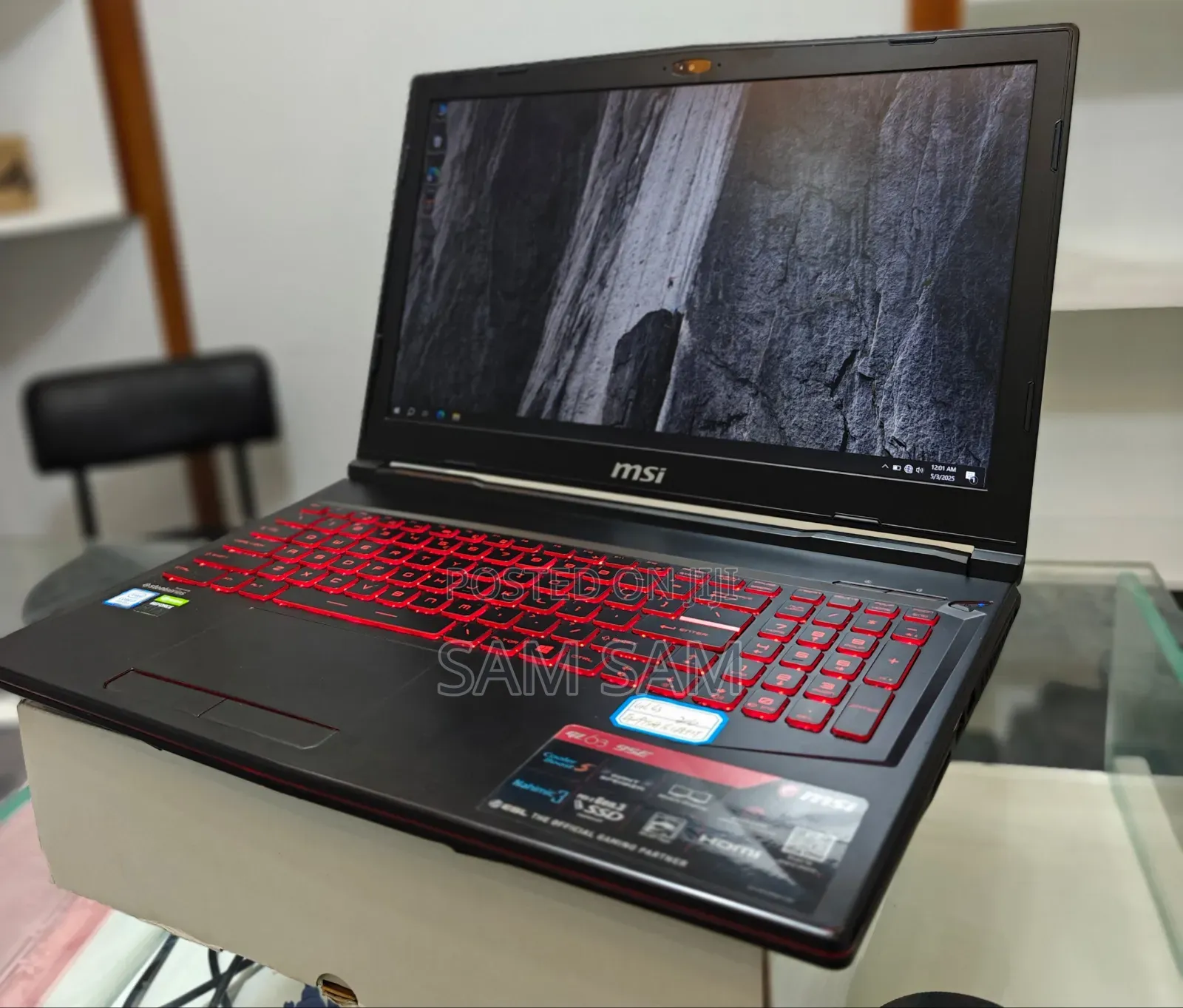 New Laptop MSI GL63 8RC 16GB Intel Core I7 HDD+SSD 128GB