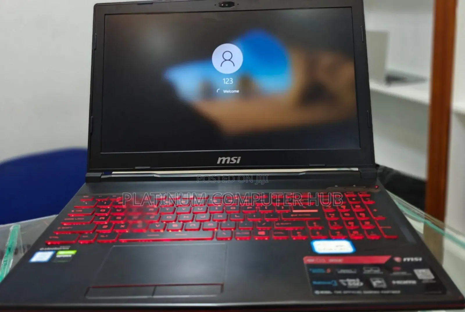 New Laptop MSI GL63 8RC 16GB Intel Core I7 HDD+SSD 1.5T