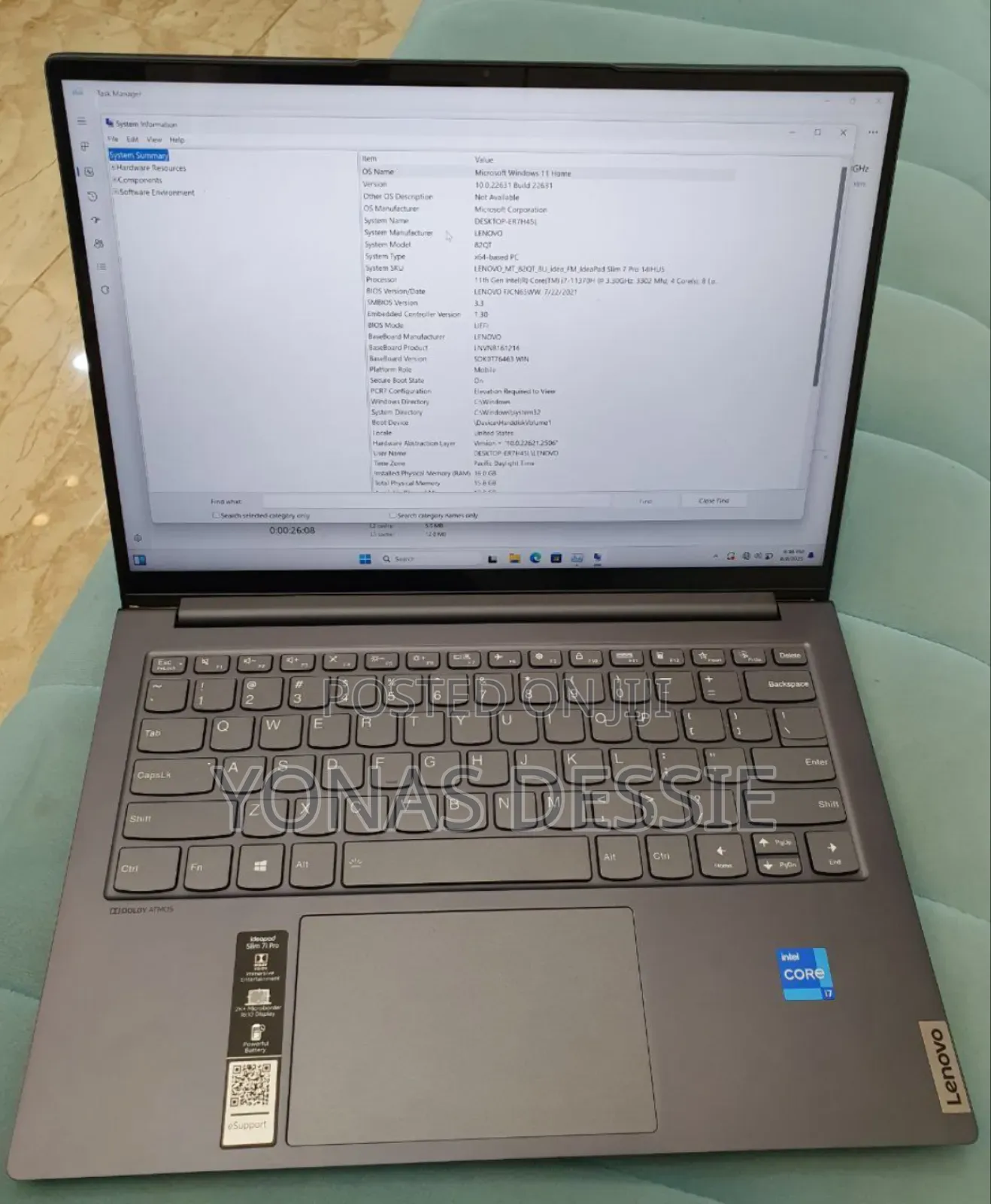 New Lenovo IdeaPad 5 Slim 13th Gen I7 16GB Intel Core I7 SSD 512GB