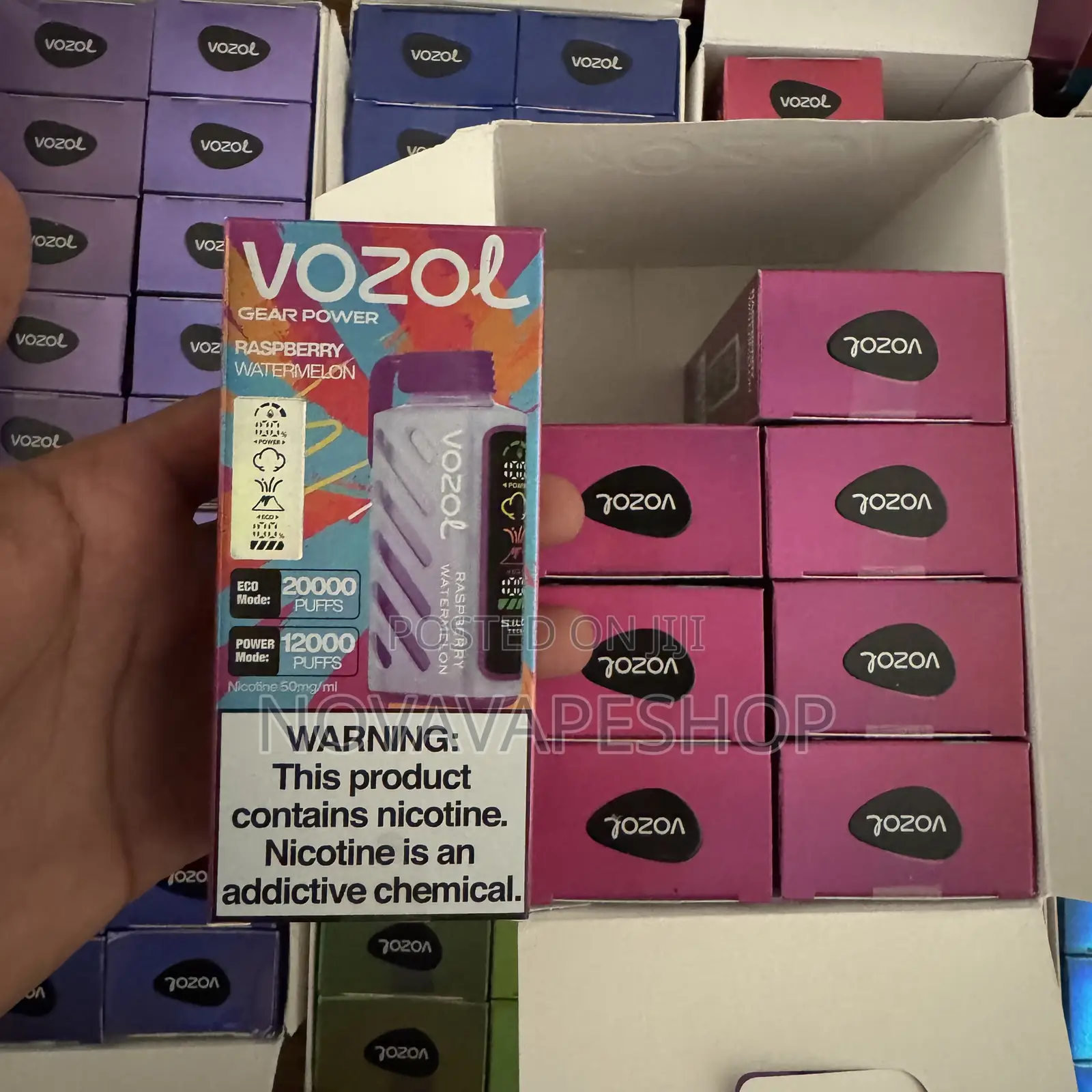 Vozol 20000 Raspberry Watermelon Vape