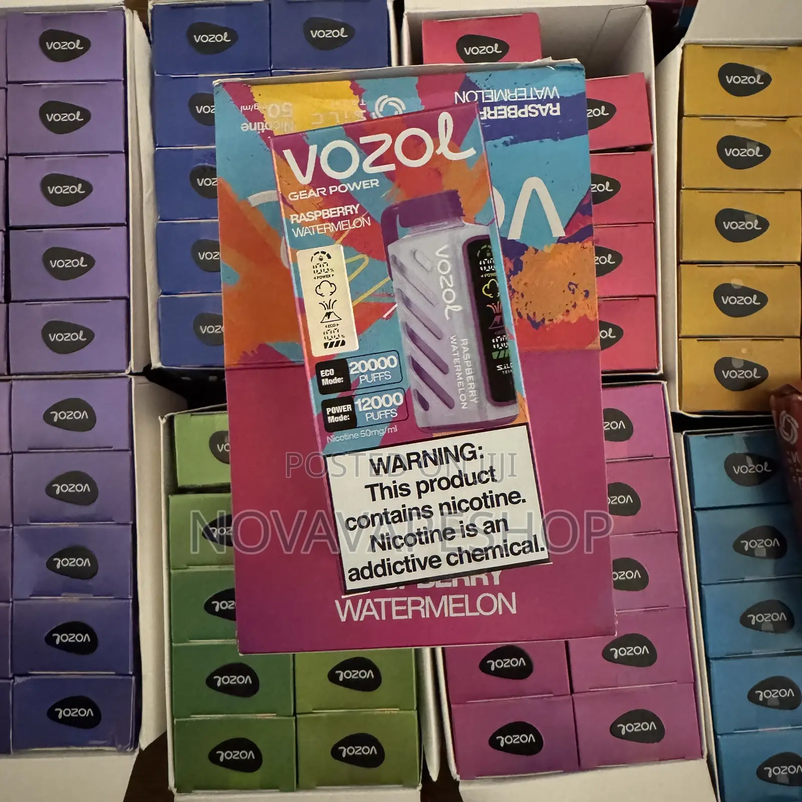 Vozol 20000 Raspberry Watermelon Vape
