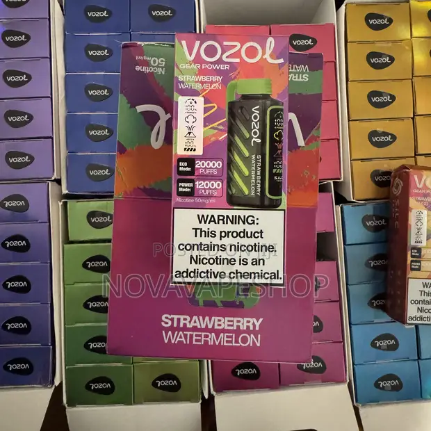 vozol 20000 strawberry watermelon Vozol RAVE 40000 - Strawberry Watermelon (5% nic) - buy hookah tobacco at a  good price in Poland main image 0
