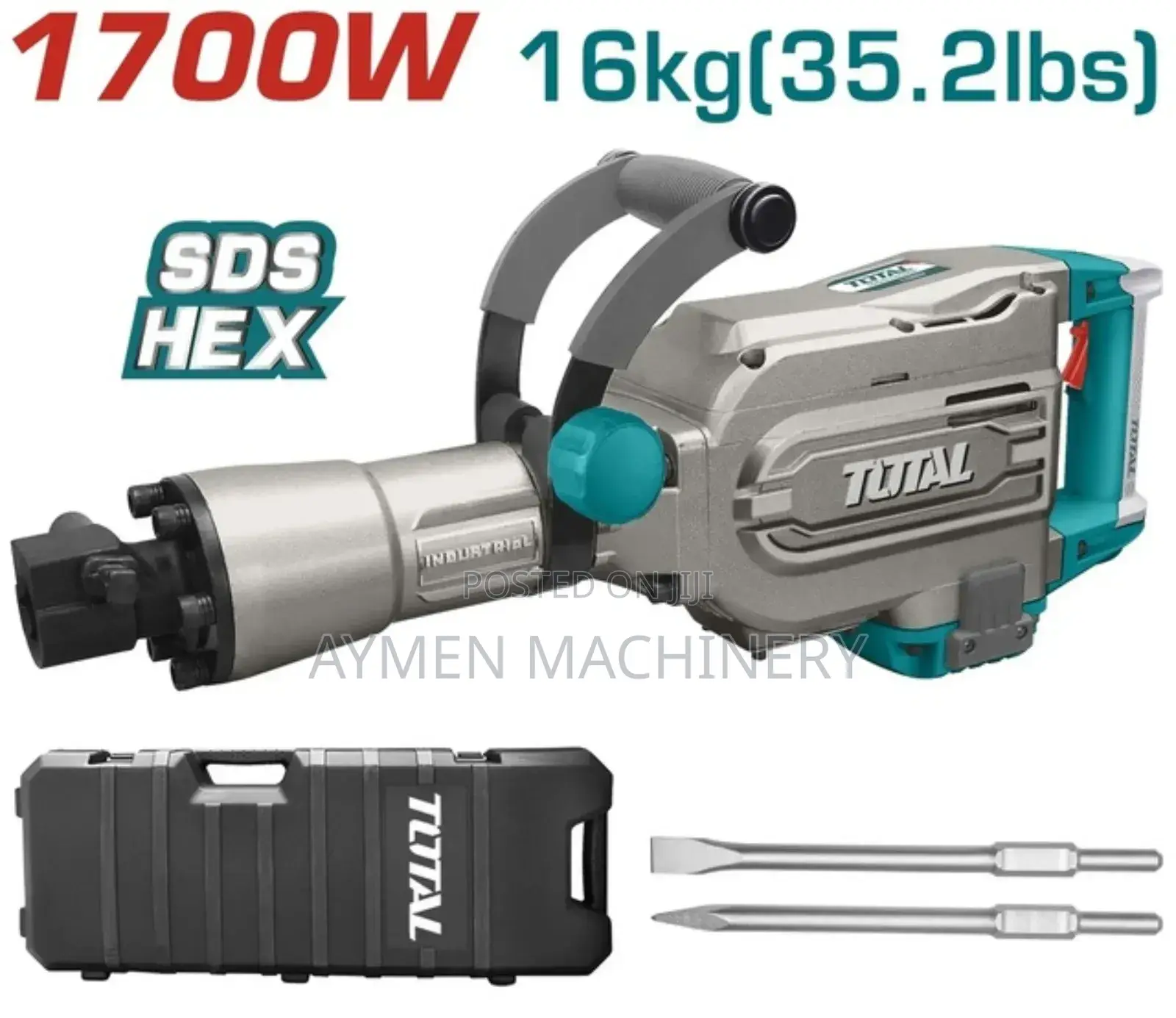 Total Jackhammer Demolition Breaker 1700w