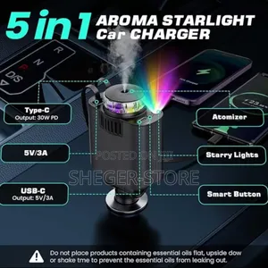 Photo - Orginal 5in1 Multifunction Car Charger(Free Delvery Included