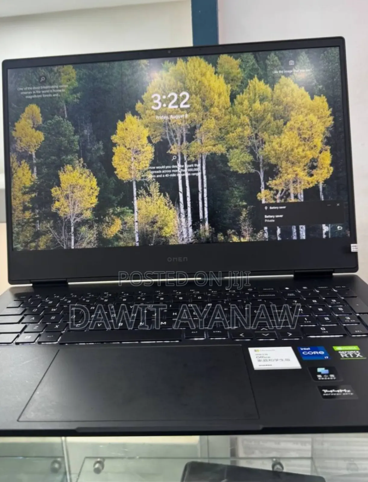 New Laptop HP Omen 15 16GB Intel Core I7 SSD 512GB