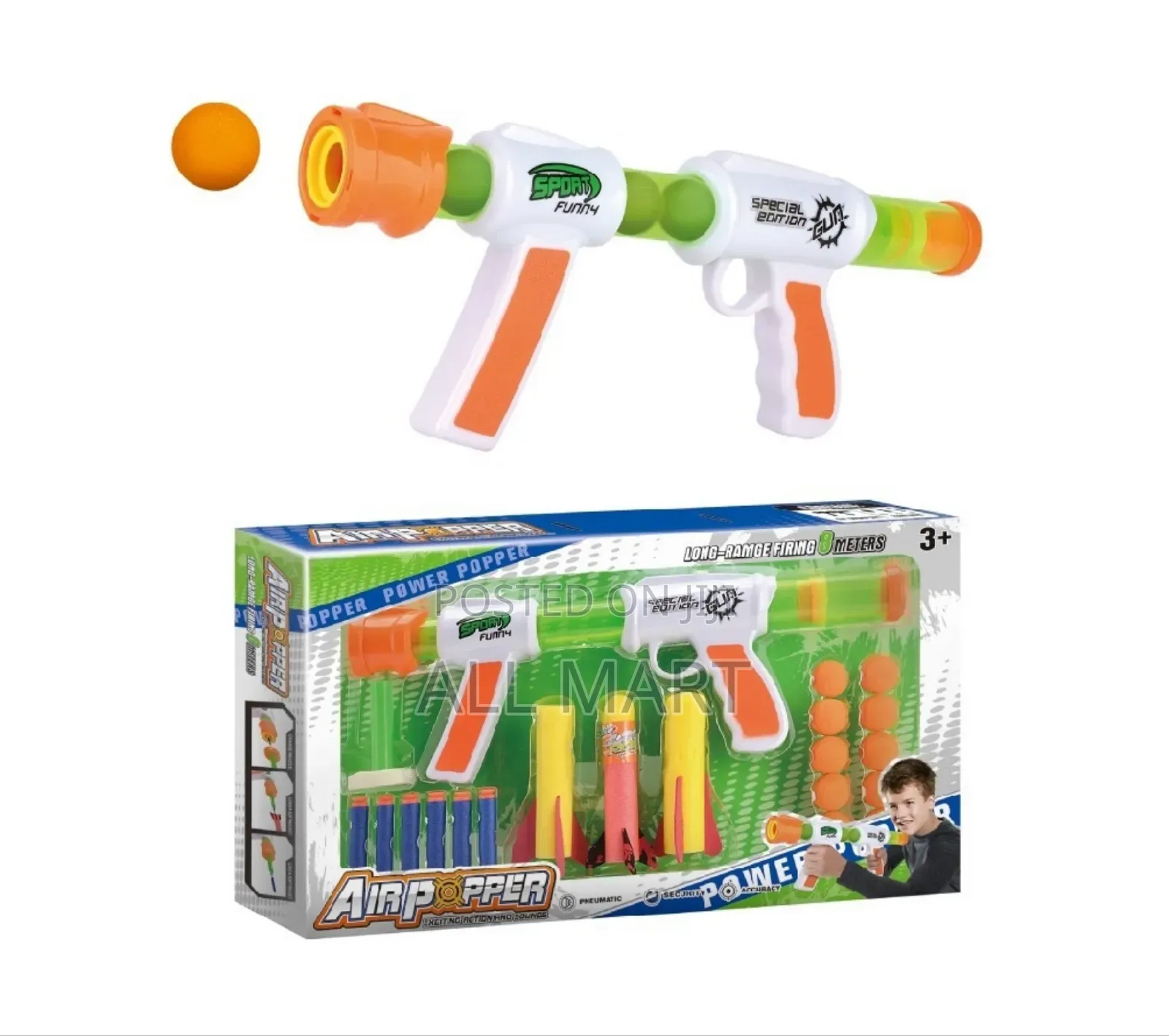 Kids Aerodynamic Soft Bullet Gun