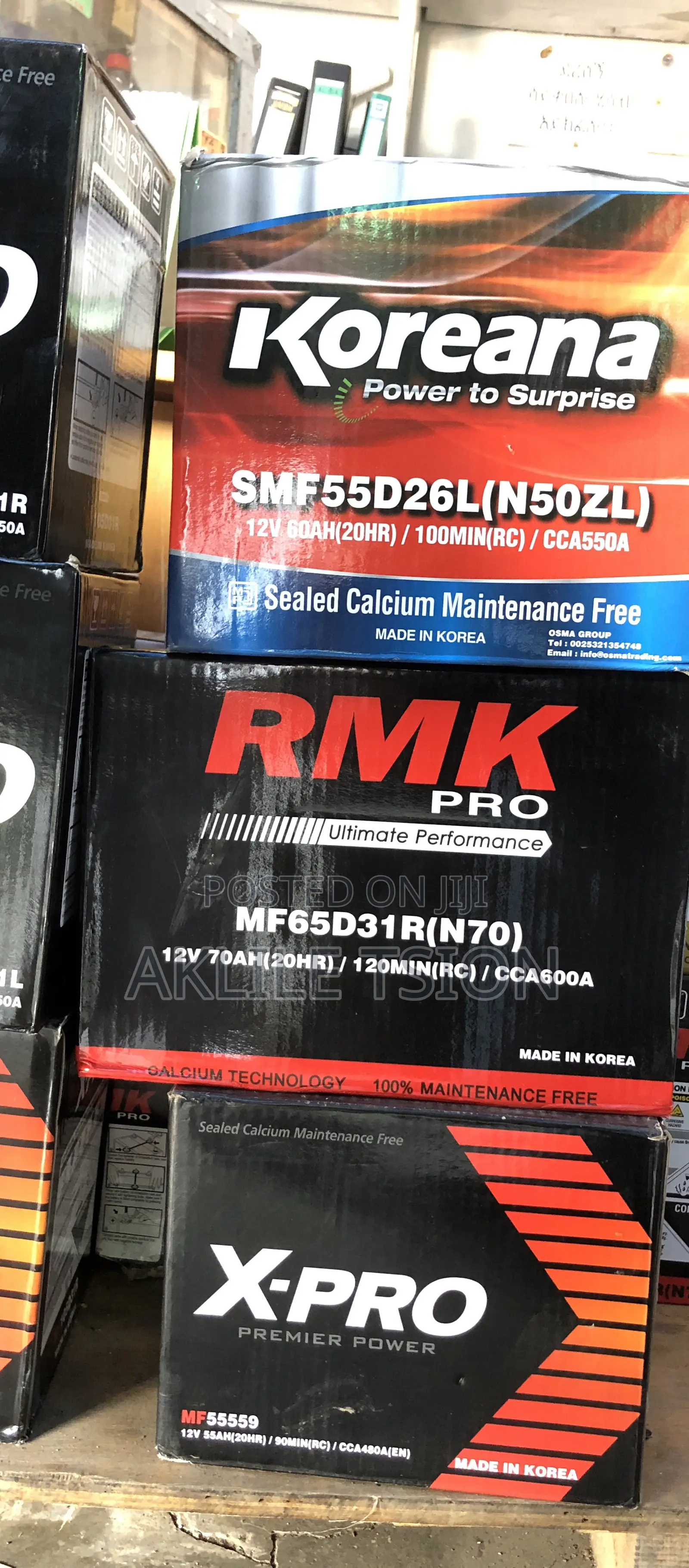 Car Battery RMK 70ah 90ah