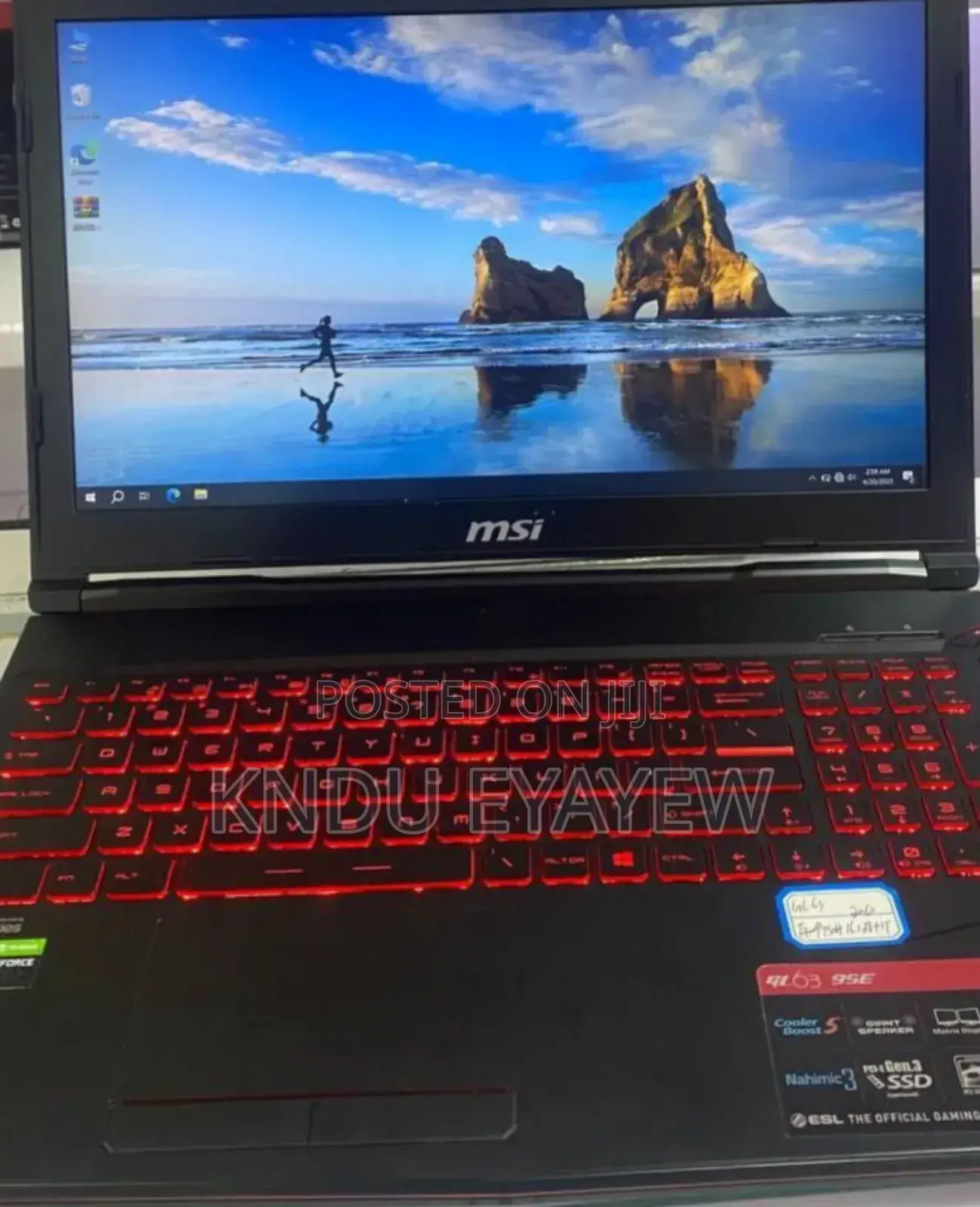 New Laptop MSI GF63 16GB Intel Core I7 SSD 512GB
