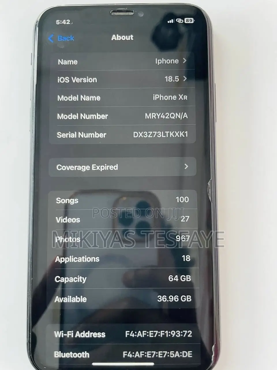 Apple iPhone XR 64 GB Black