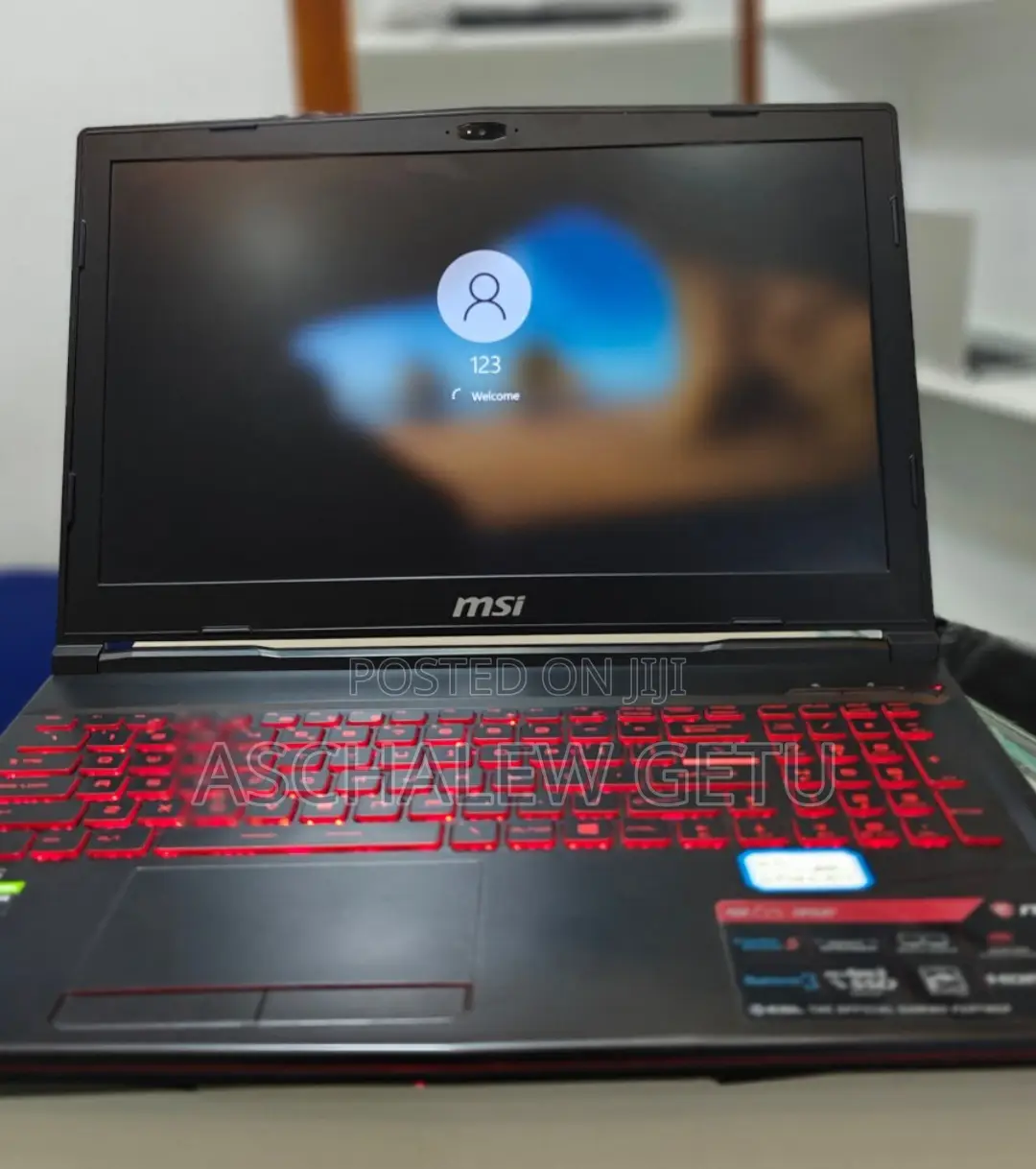 New Laptop MSI GF63 16GB Intel Core I7 SSD 128GB