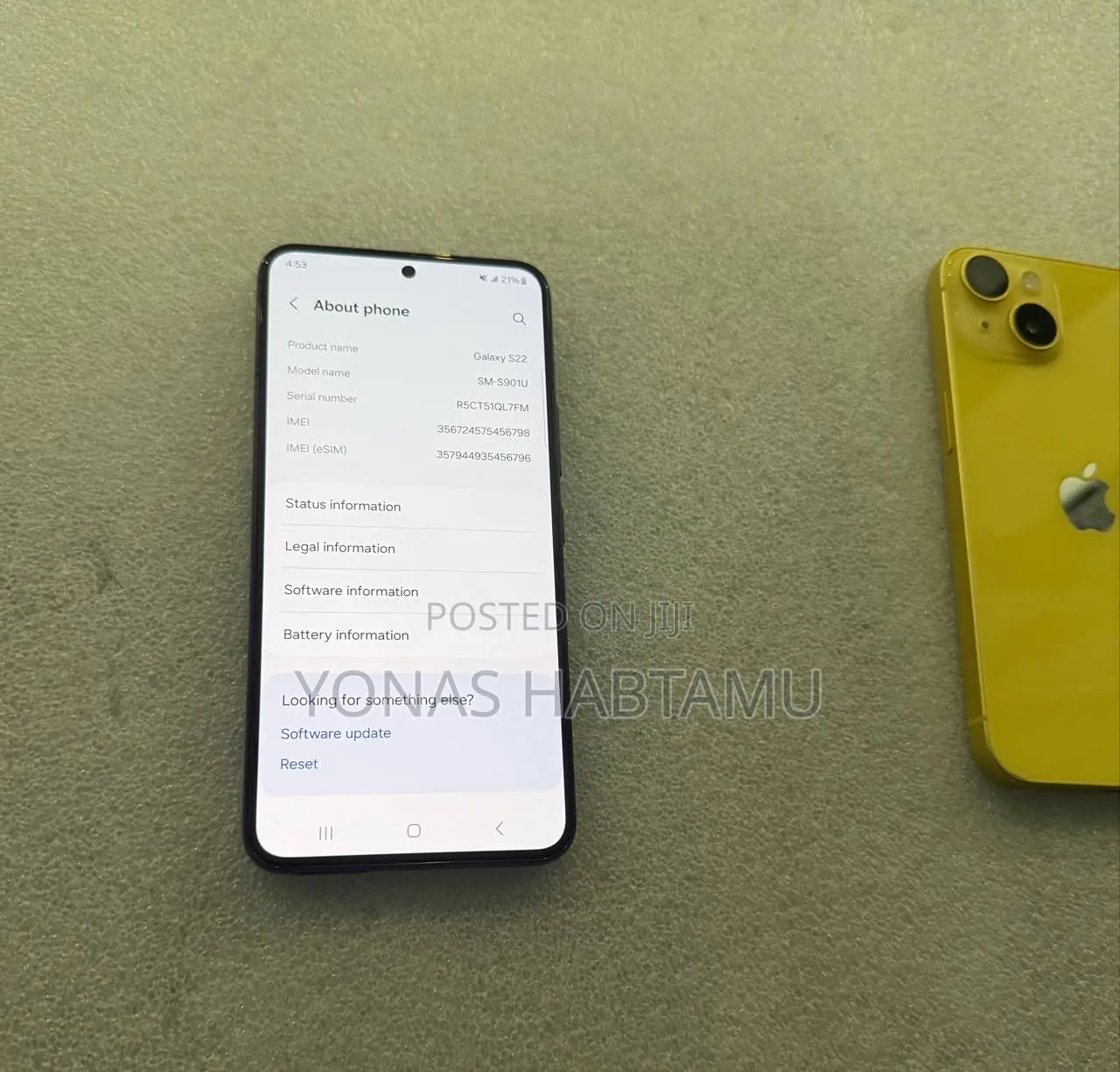 New Samsung Galaxy S22 5G 256 GB Black