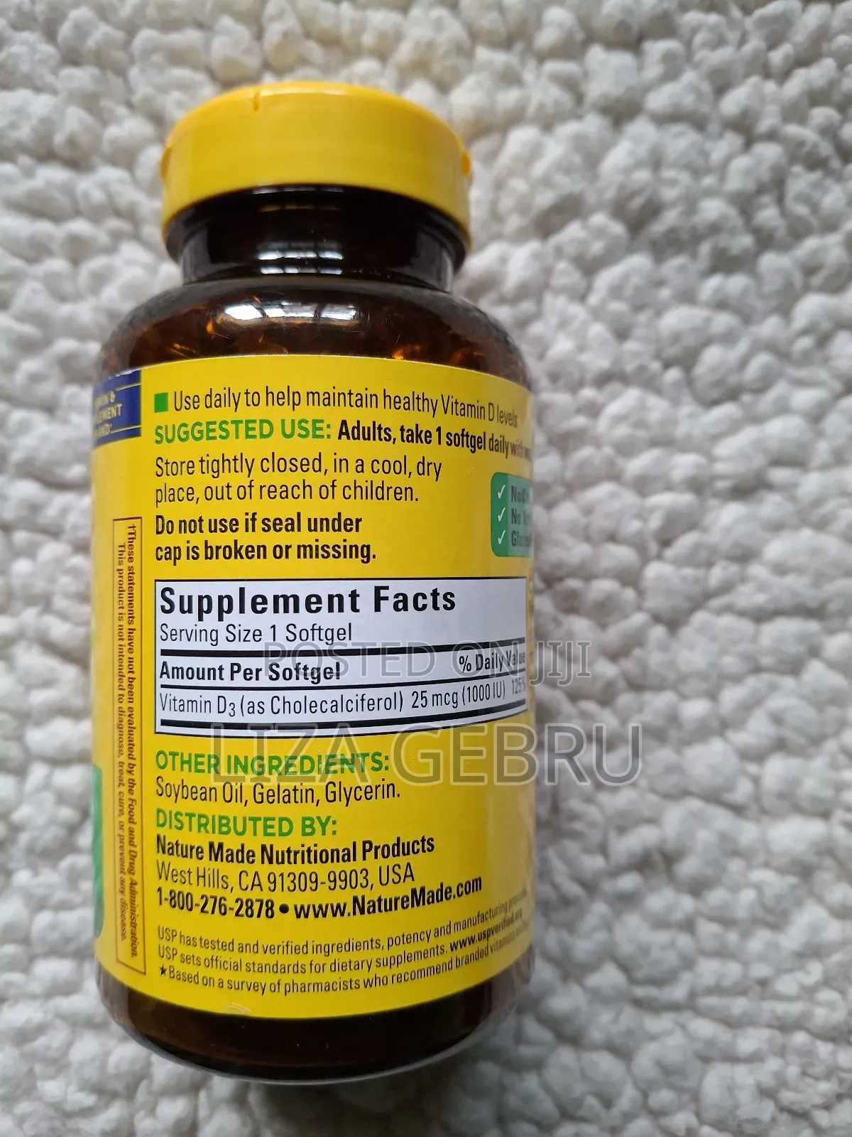 Nature Made Vitamin D3. 650 Soft Gels