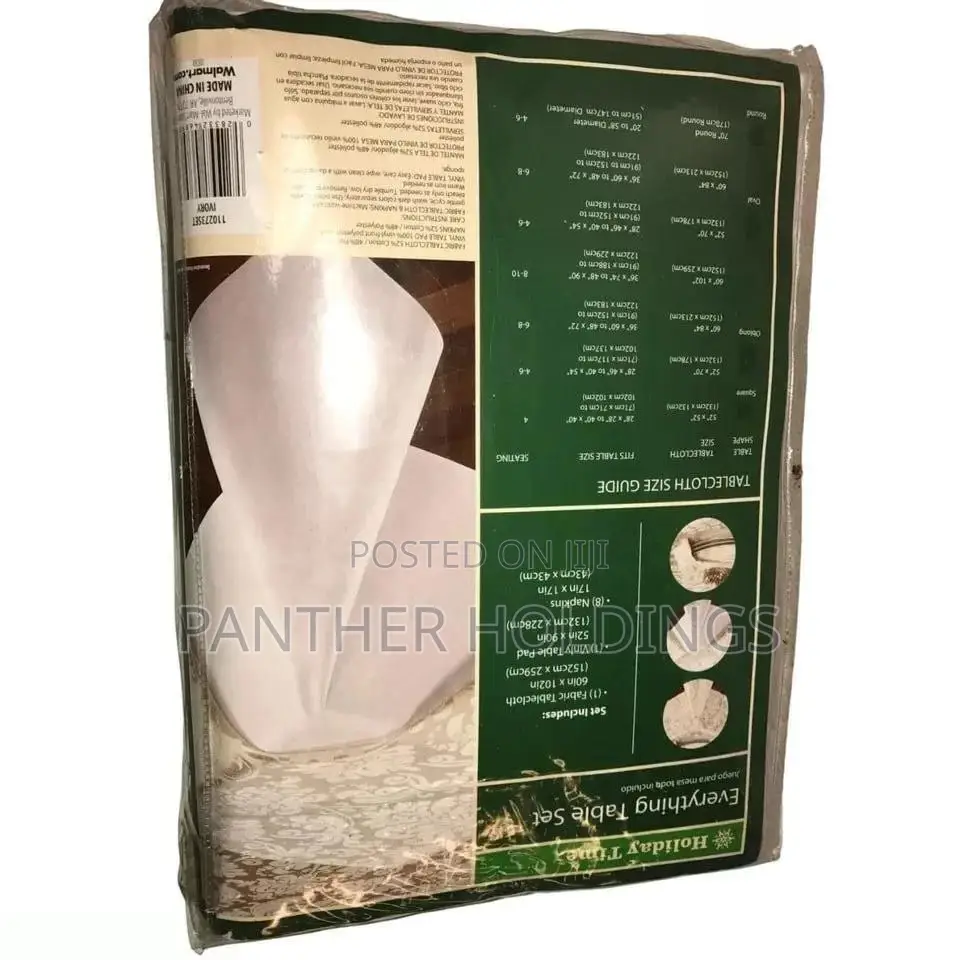 Luxury Fabric Table Cloths With Strong Vinyl Pad Underneath