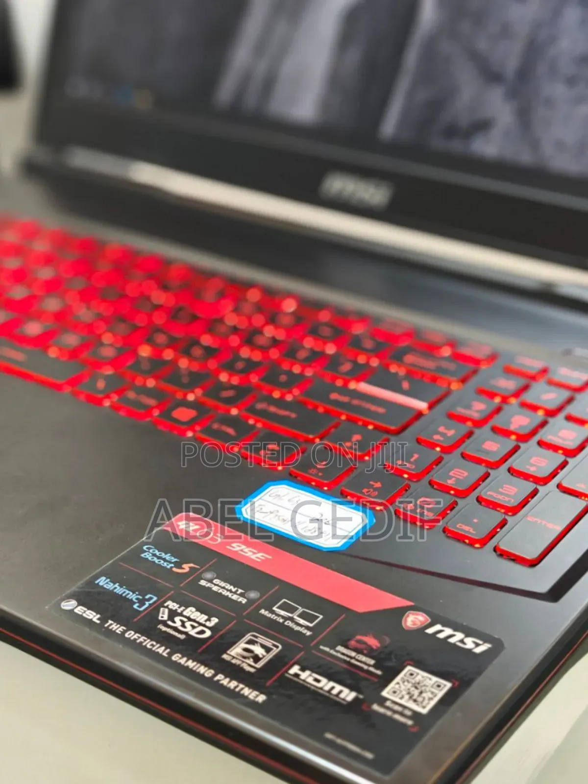New Laptop MSI GF63 16GB Intel Core I7 SSD 1T