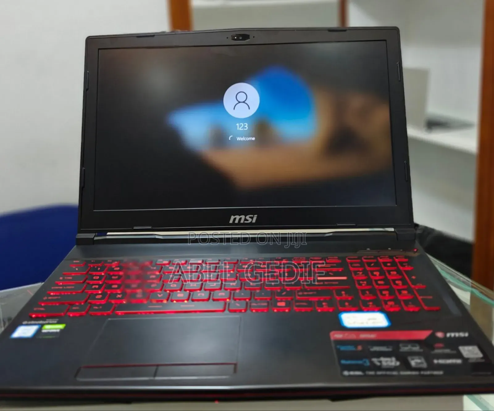 New Laptop MSI GF63 16GB Intel Core I7 SSD 1T
