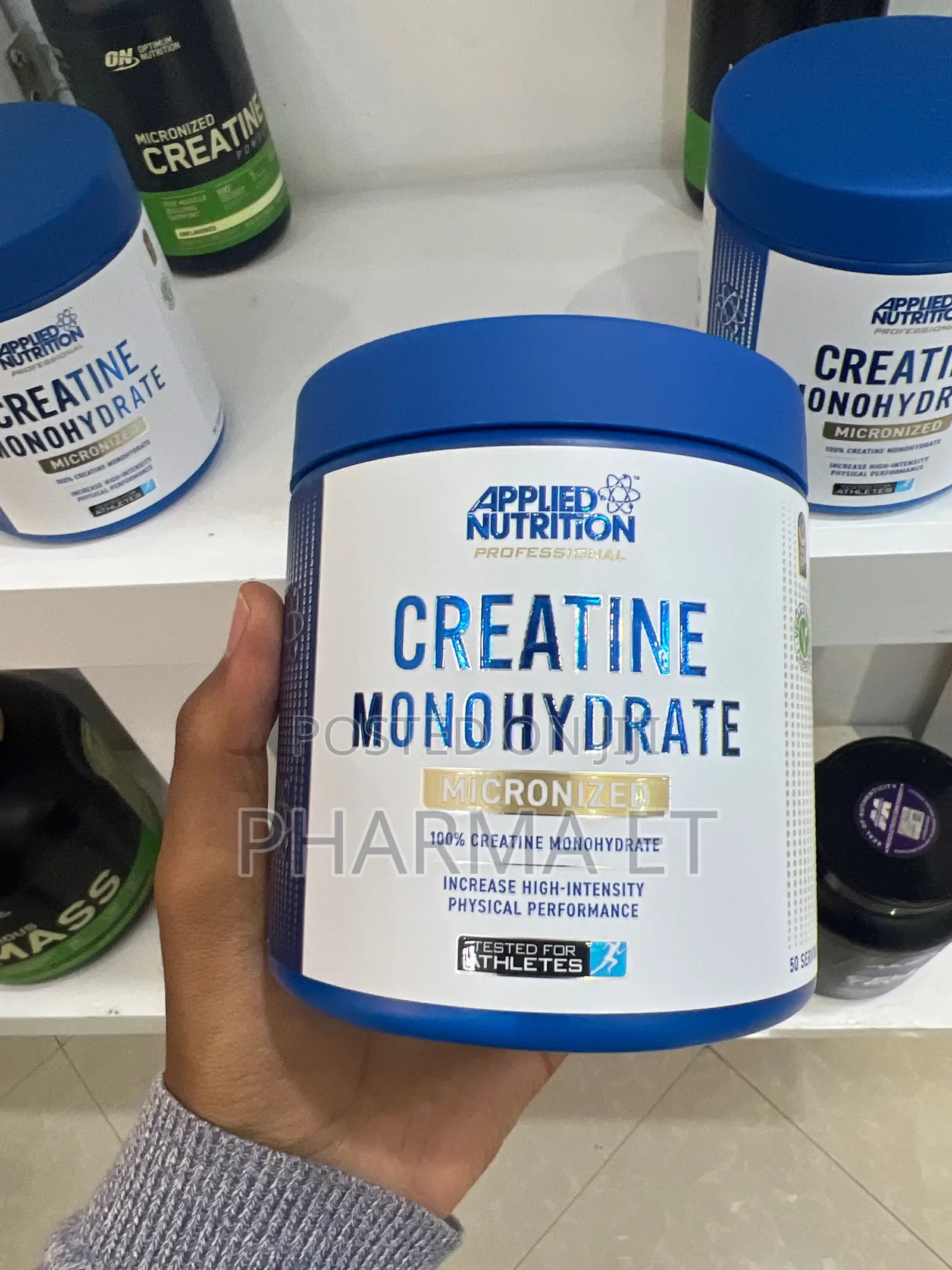 Pure Micronized and Powdered 250 and 500 Gm Creatine Applied