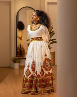 Beaded Wedding Habesha Dress