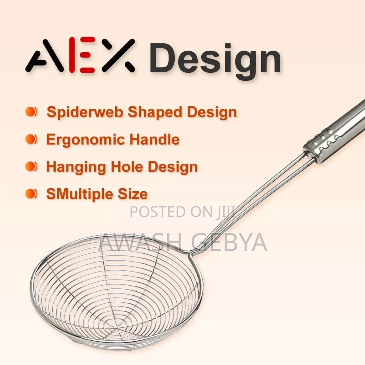 Satinless Steel Spider Strainer