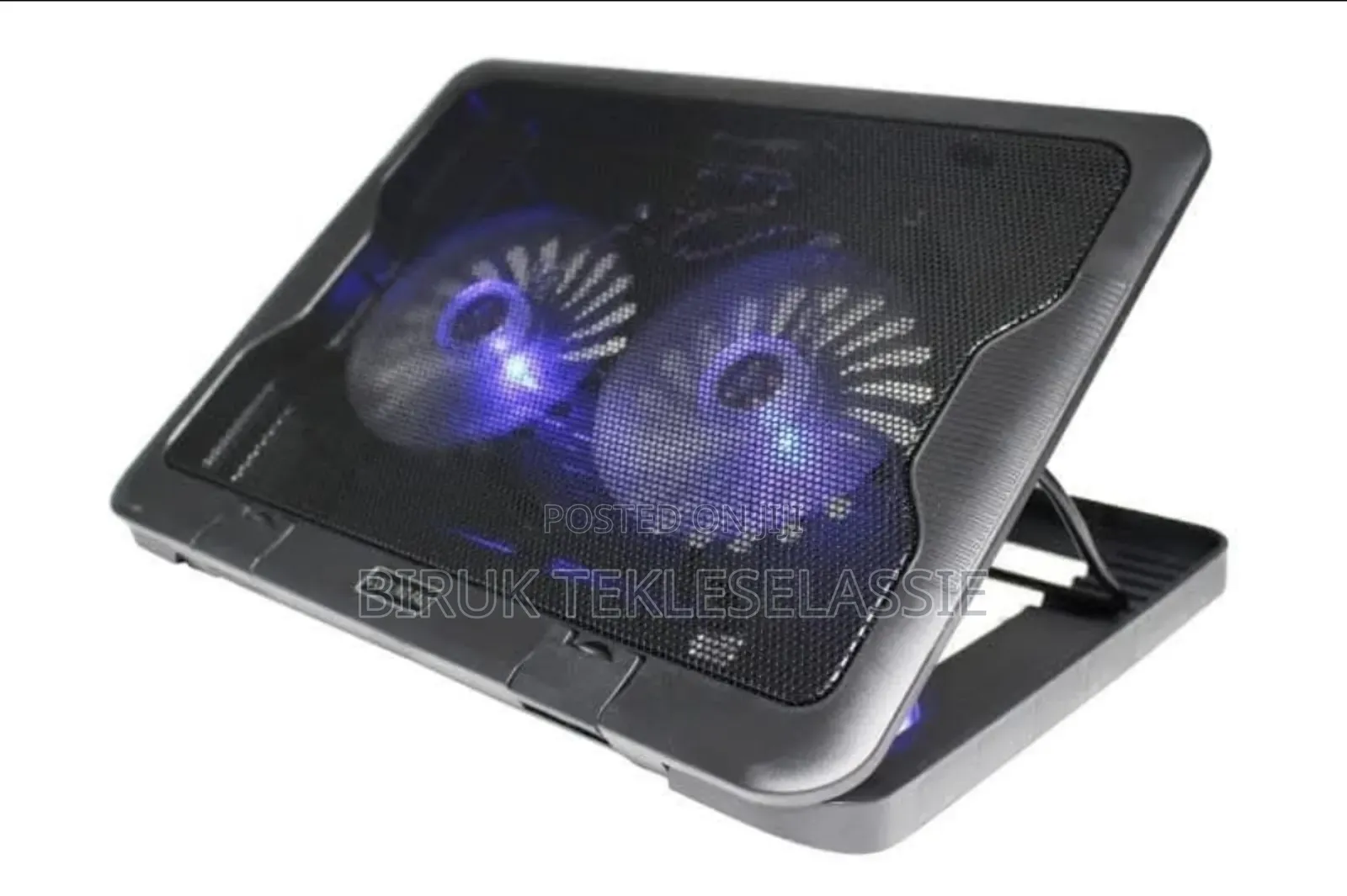 Sy-k2 Laptop Dual Cooling Pad Adjustable Stand