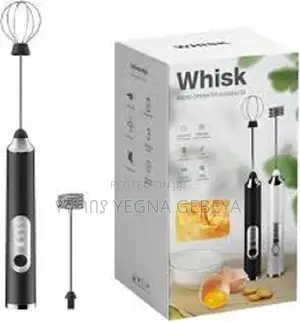 Usb Electric Milk Coffee Frother Foam Maker 2 Whisk Heads