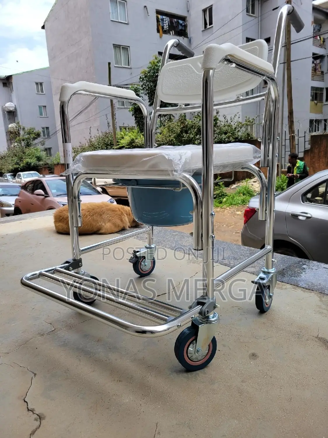 Toilet韋楹pot#Bedside Commode韭胤with a Removable Bucket and Lid