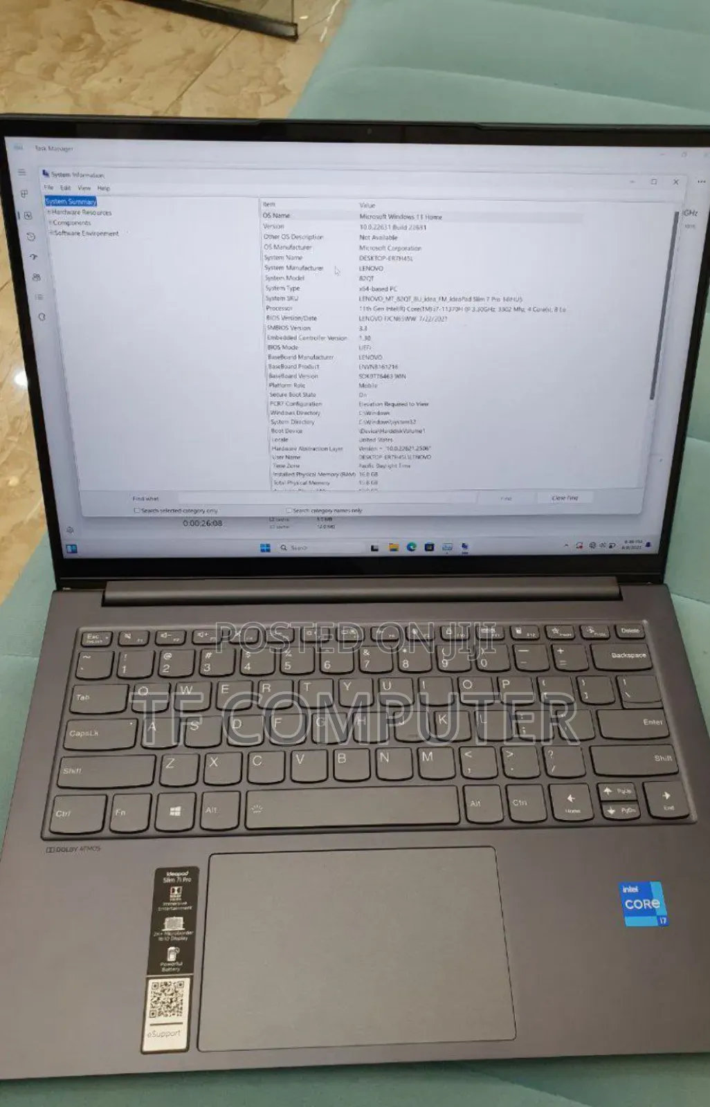 New Laptop Lenovo IdeaPad 720S 16GB Intel Core I7 SSD 512GB