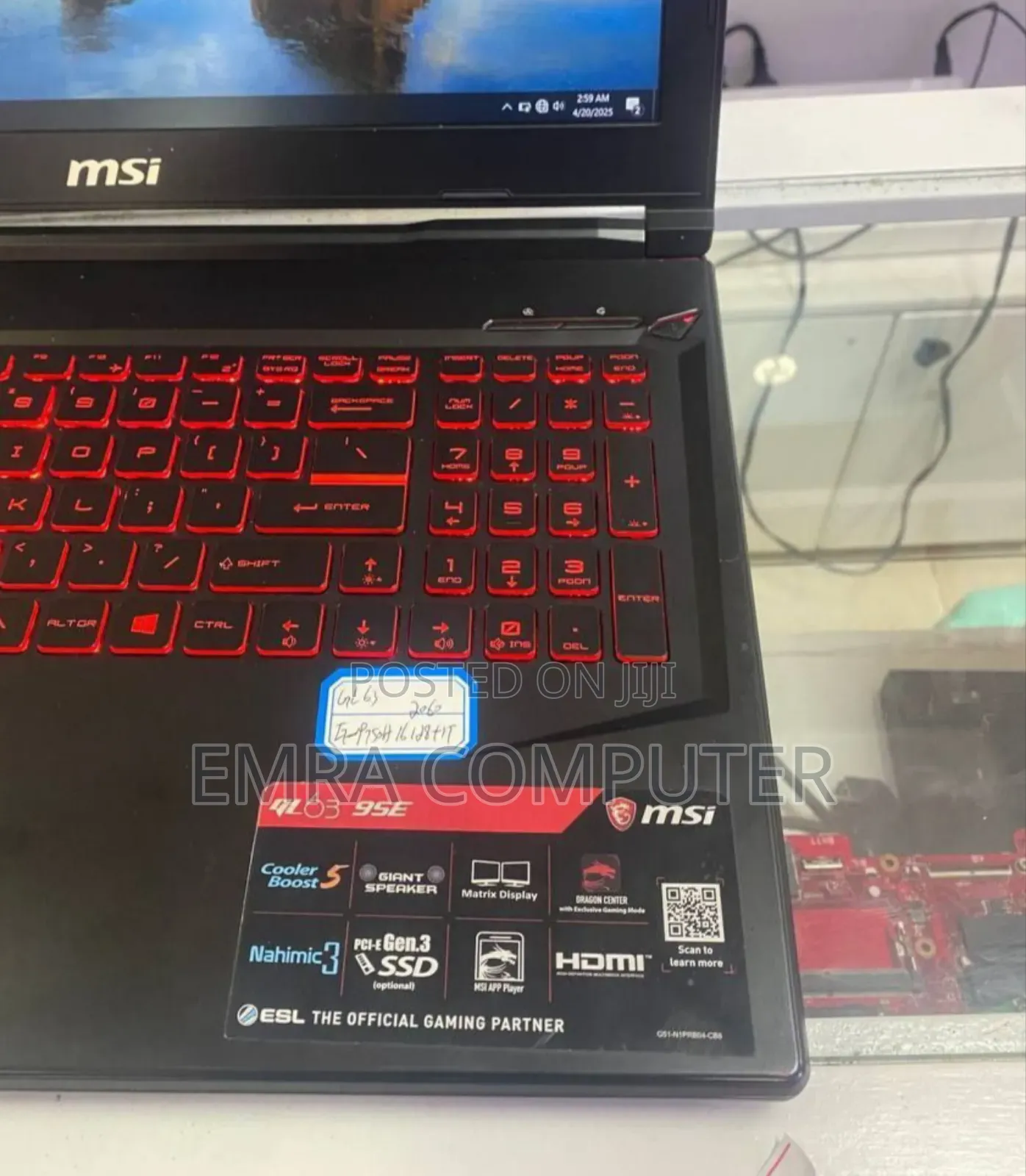 New Laptop MSI 16GB Intel Core I7 SSD 512GB