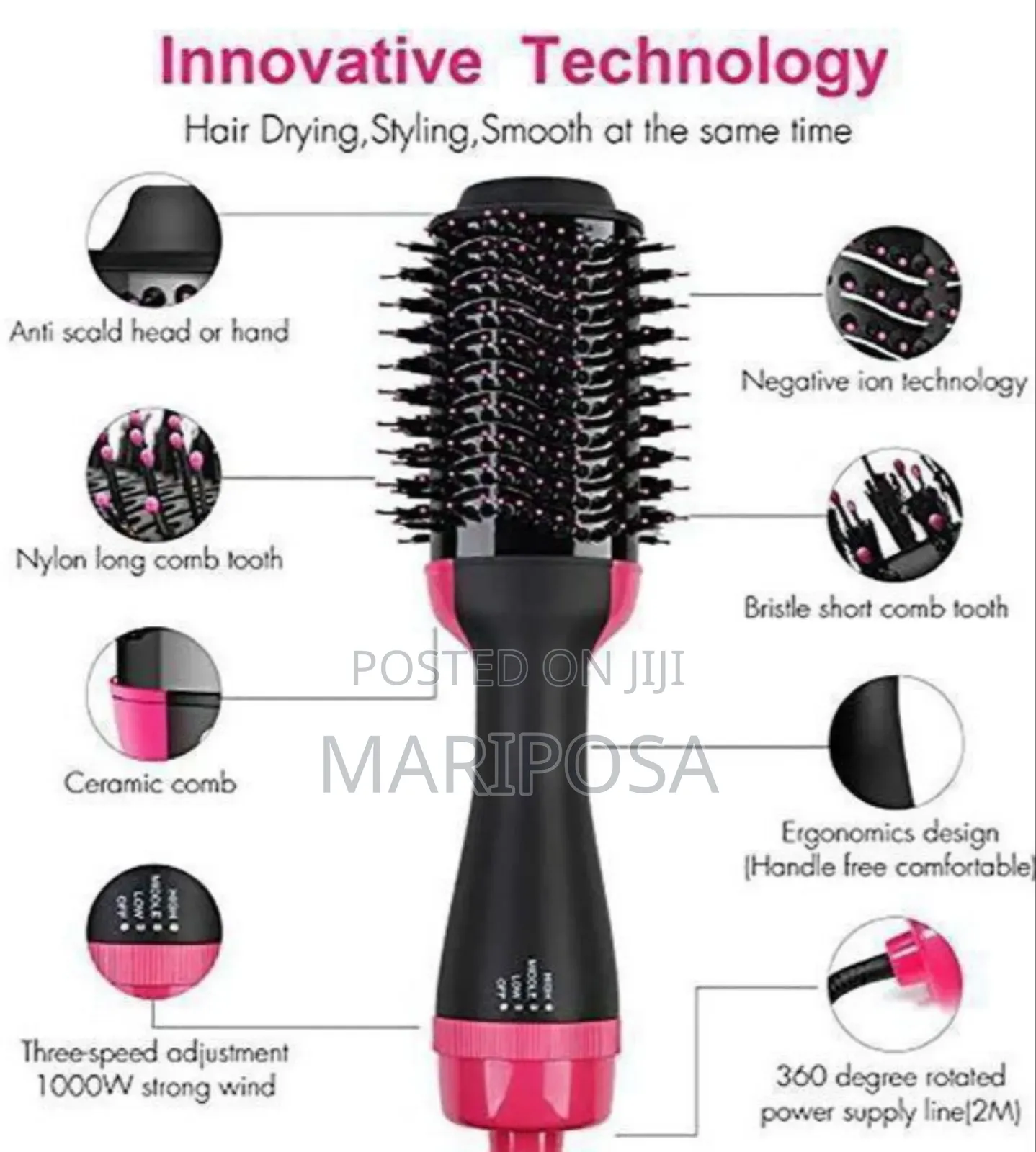 One Step Hair Dryer and Styler