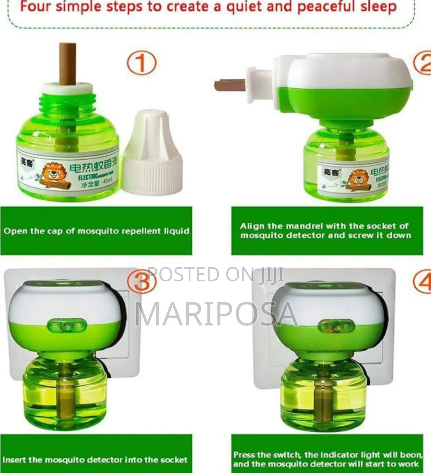 2pc Electronic Mosquito Coil Liquid Killer