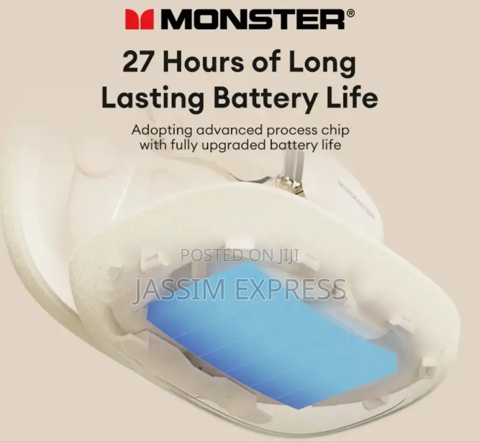 Monster Waterproof 360° Stereo Sound Earphones Hifi Stereo