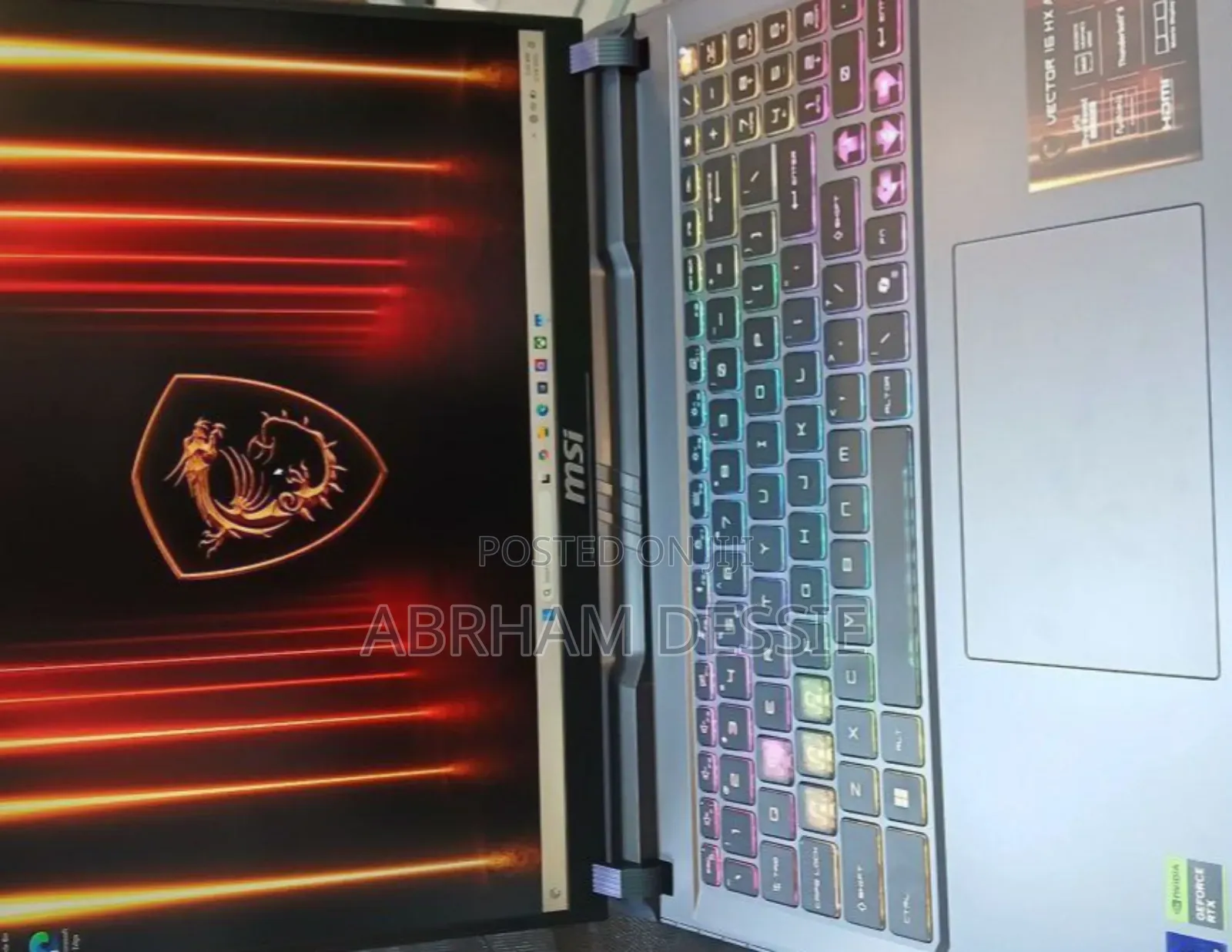 New Laptop MSI Vector 16 HX AI A2XWIG 16GB Intel Core Ultra 7 SSD 1T
