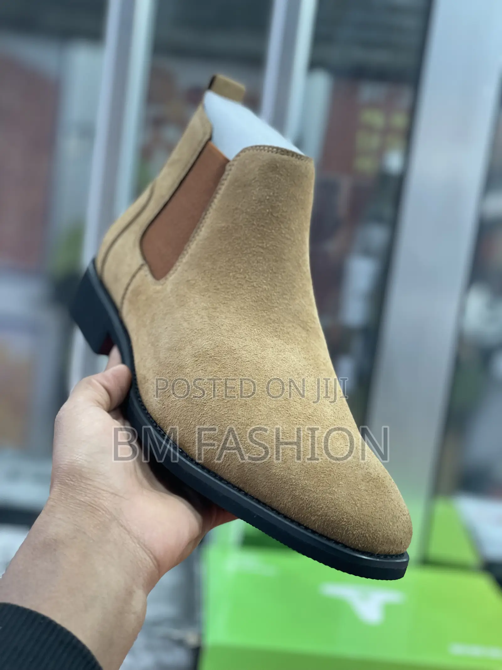 Trendy Kaki Chelsea Boots Suede Fashion
