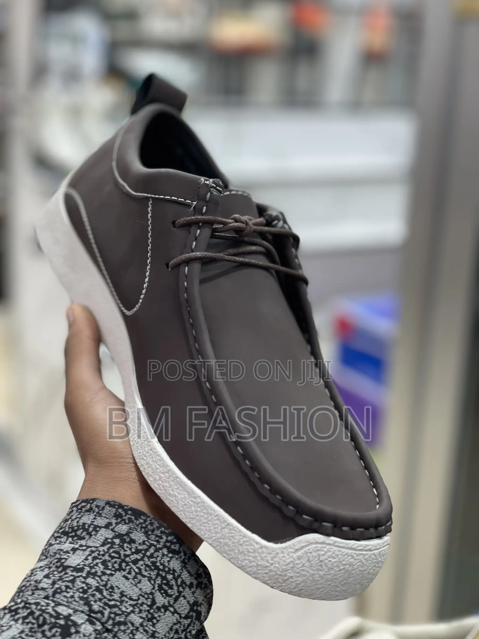 Clarks Wallabees Suede Brown X White Loafers