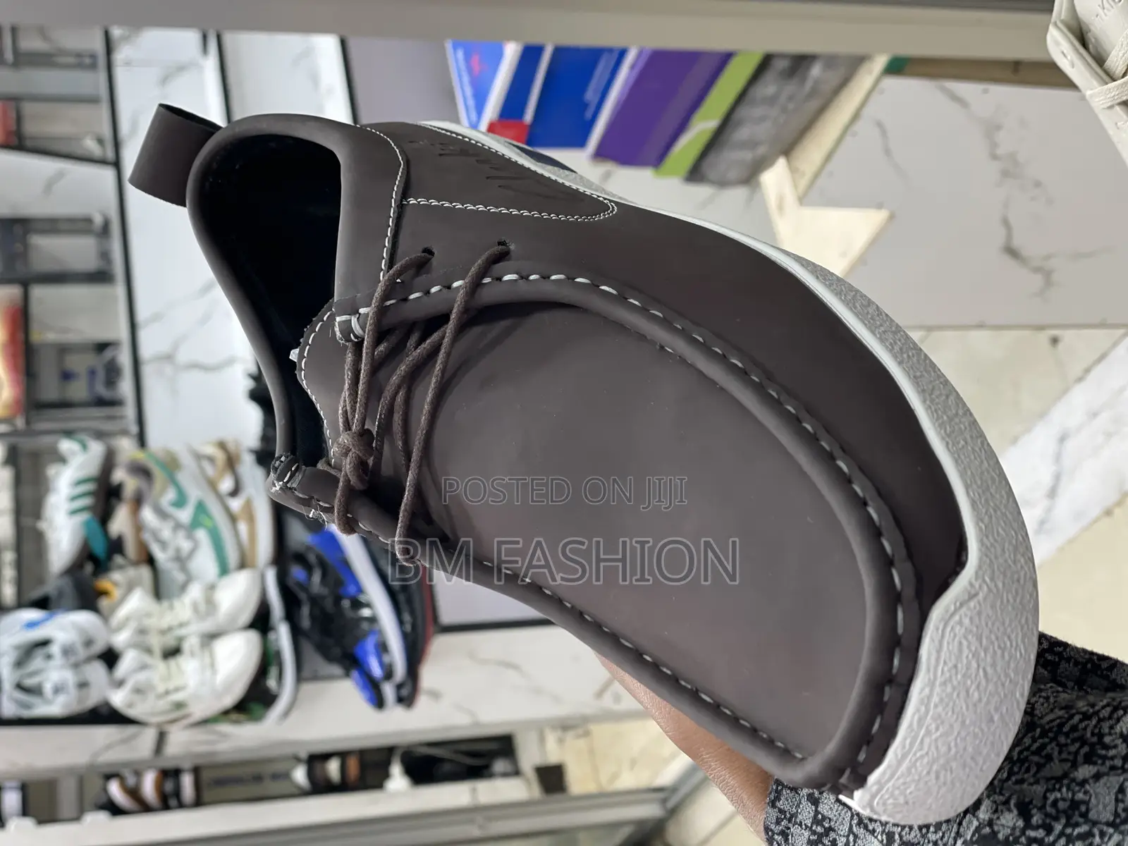 Clarks Wallabees Suede Brown X White Loafers