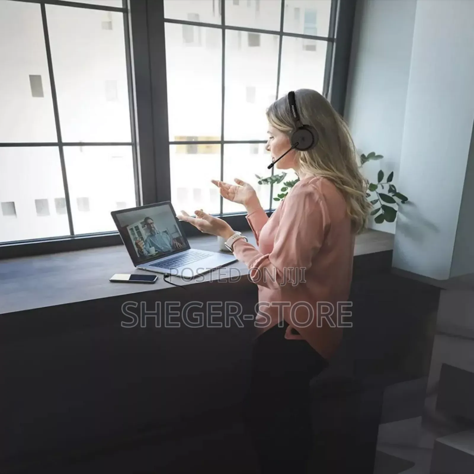 Porodo Office Wireless Headset(Free Delivery Included)