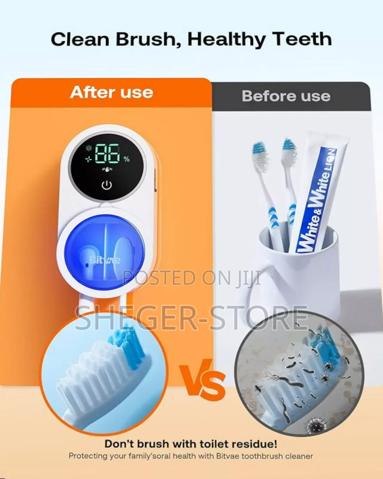 Bitvae Toothbrush Sterilizer Holder(Free Delivery Included