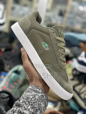 Photo - Lacoste Flat Green Suede Fashions